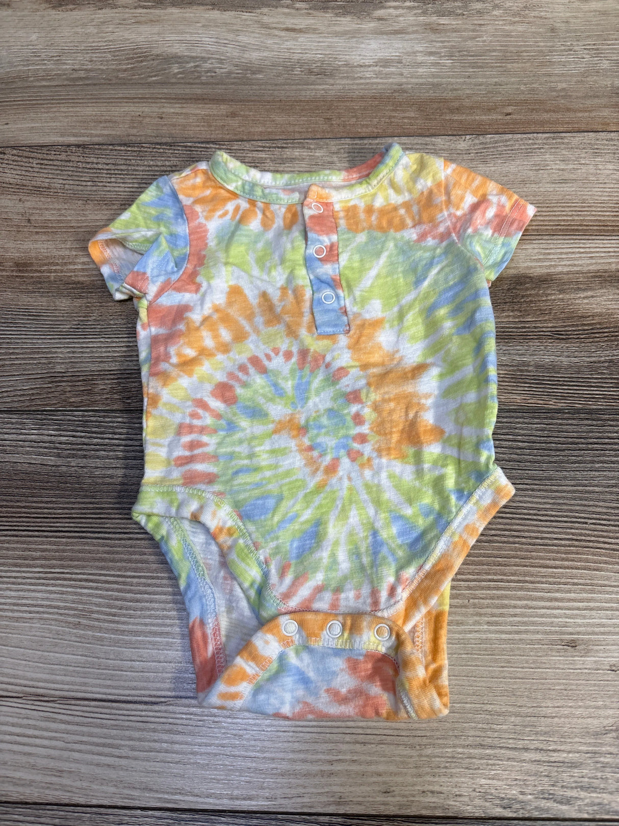 Old Navy Tie Dye Henley Bodysuit sz 0-3m
