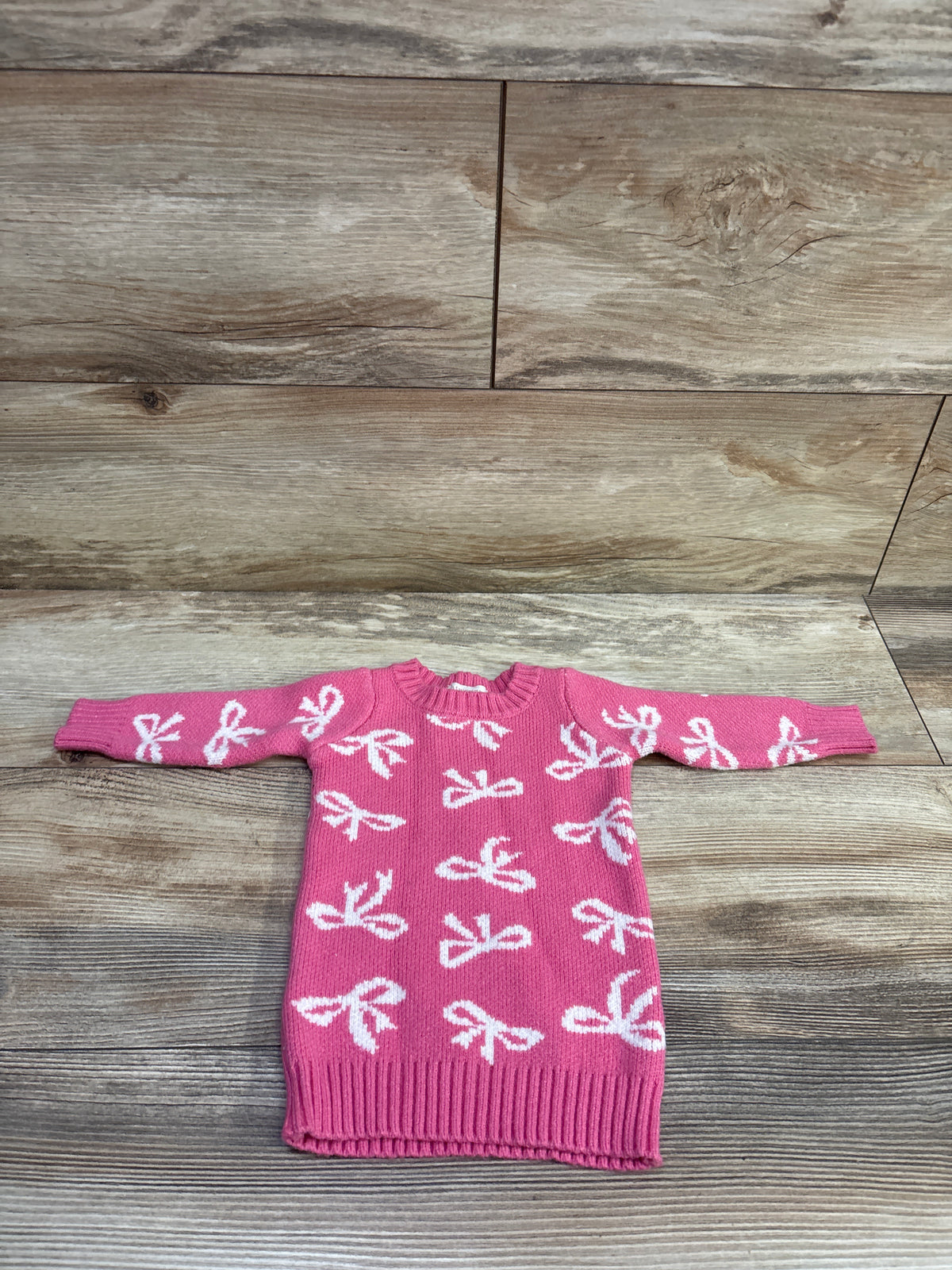 Btween Knit Sweater Shirt Dress Pink sz 12m
