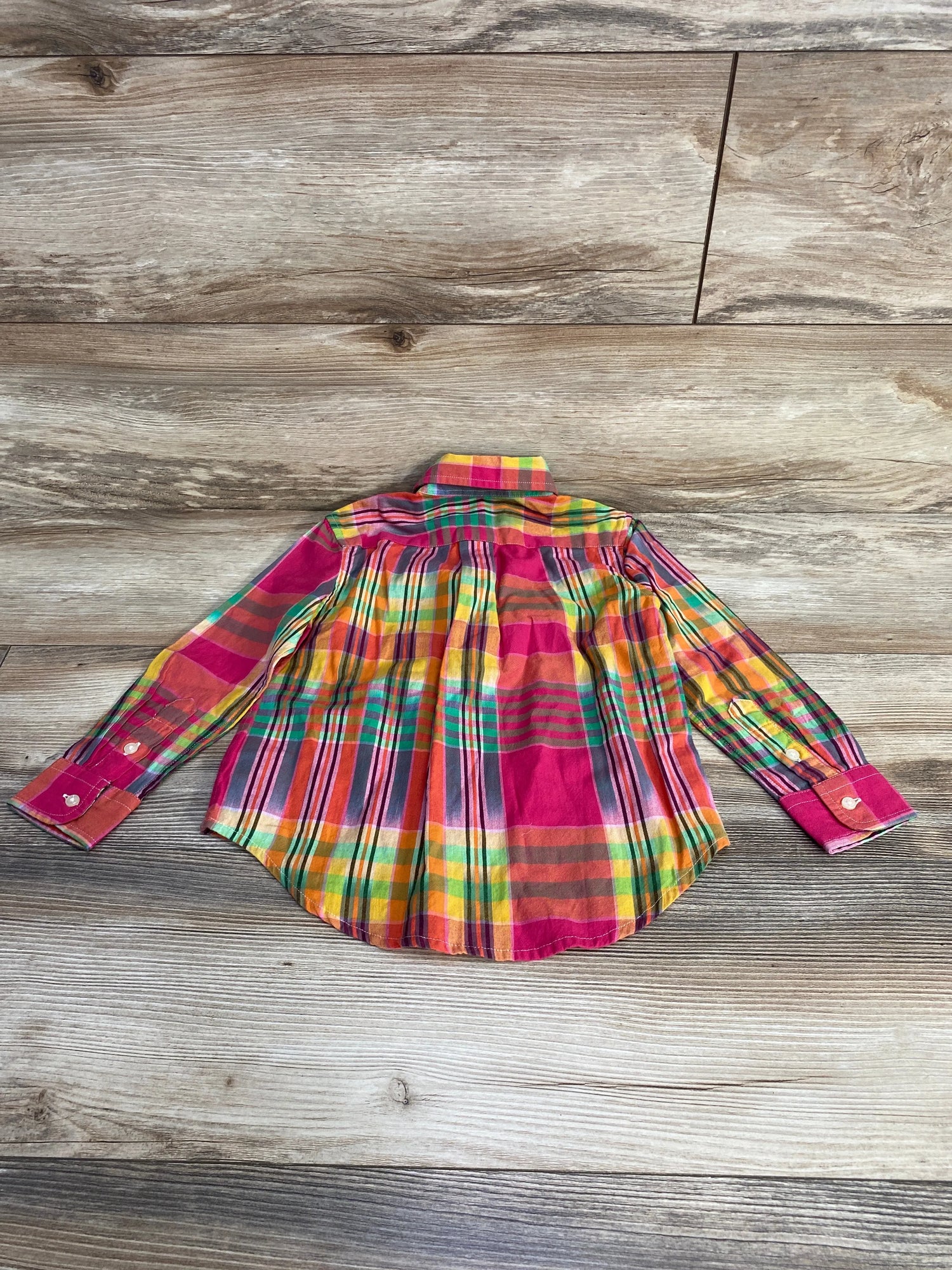 NEW Ralph Lauren Striped Button Down Shirt Pink sz 3T - Me n Mommy To Be