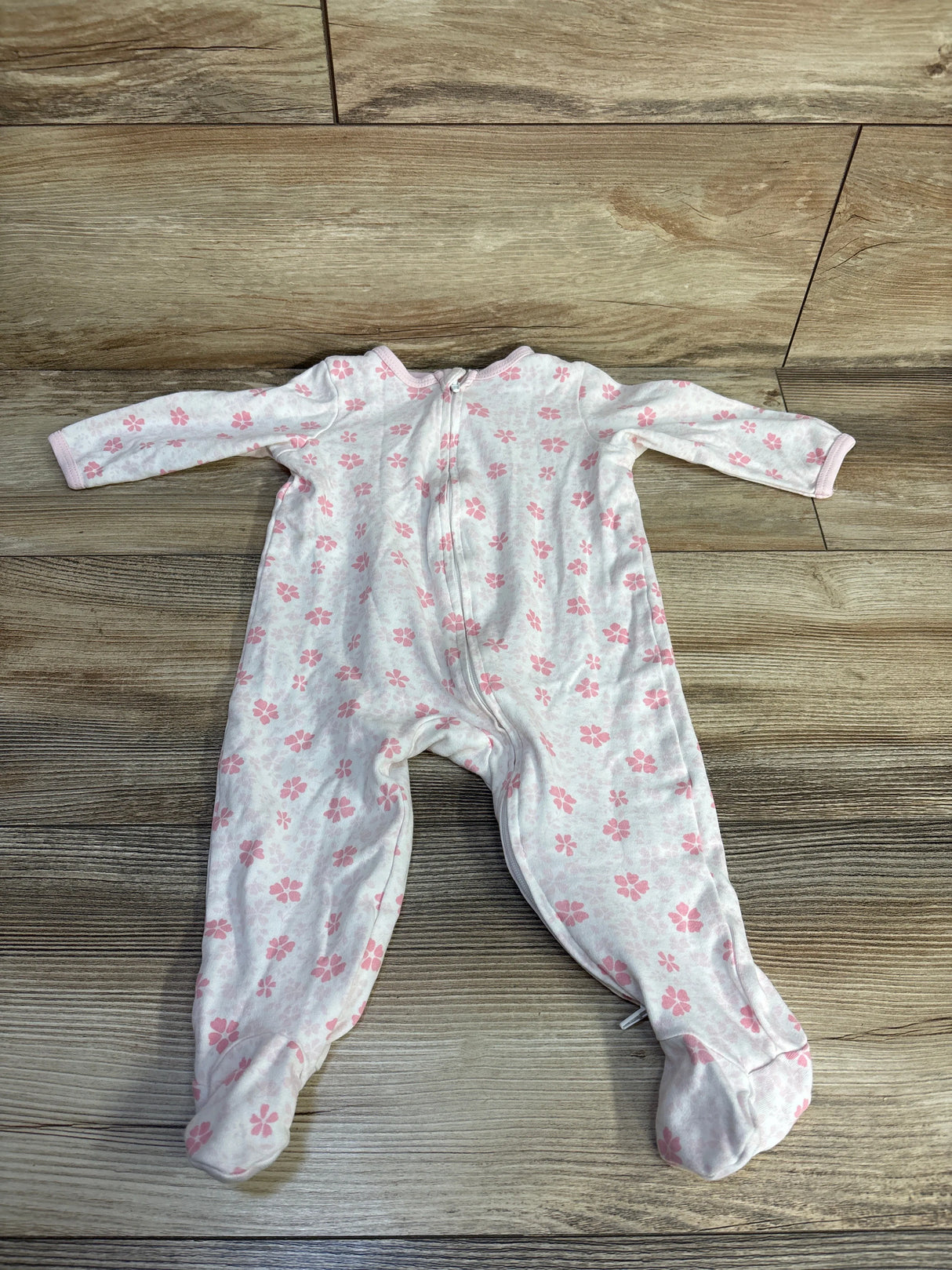 Little Me Floral Sleeper White sz 9m