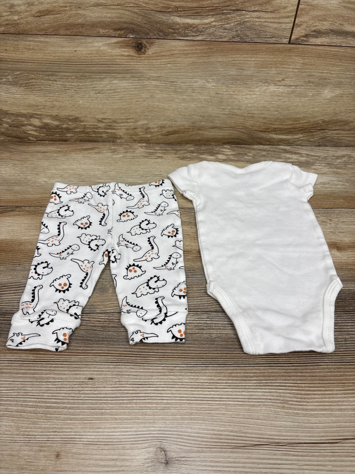 The Peanutshell 2pc Bodysuit & Pant Set White sz 0-3m