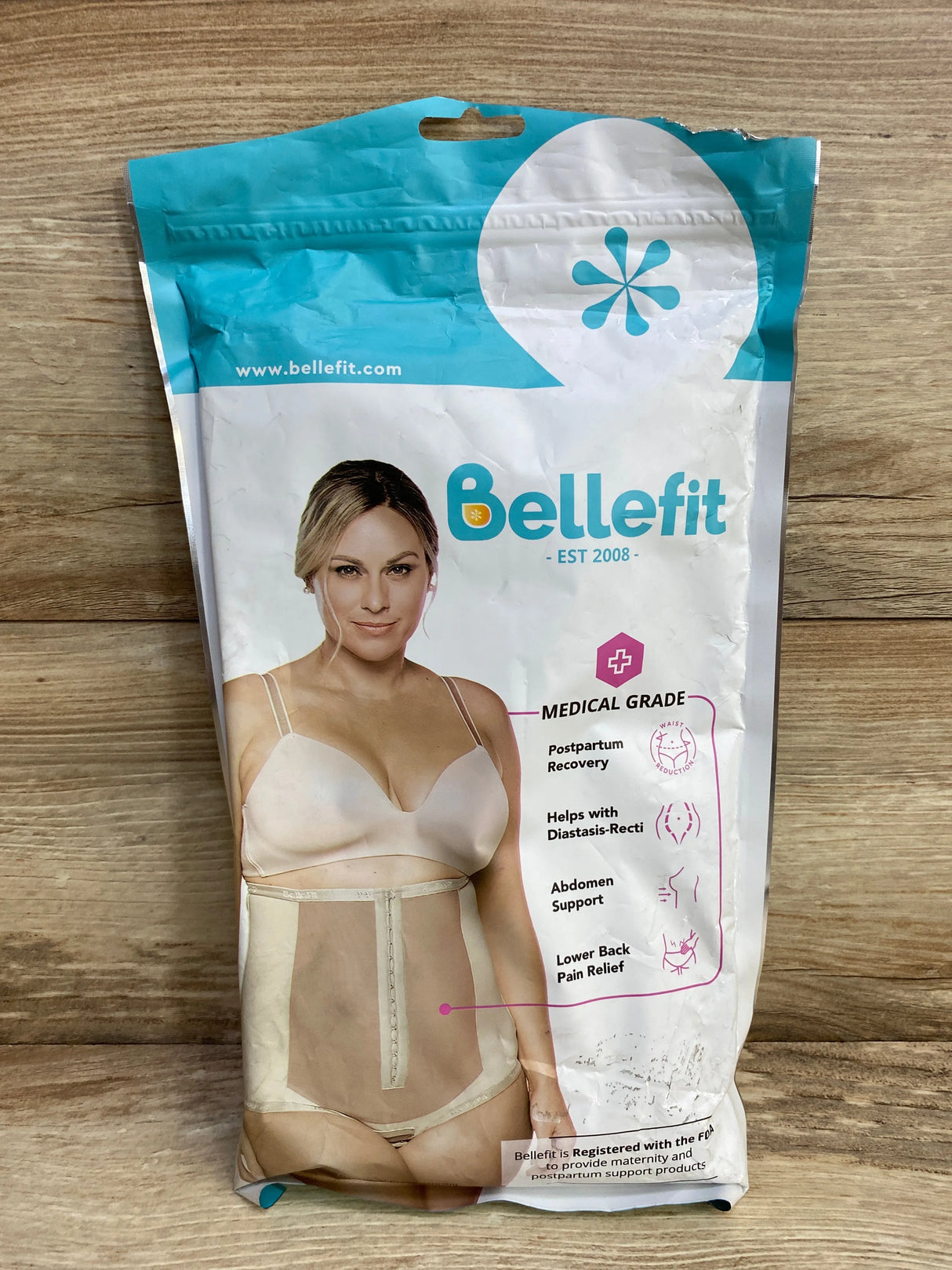 NEW Bellefit Postpartum Girdle Corset, Beige Size Small - Me n Mommy To Be
