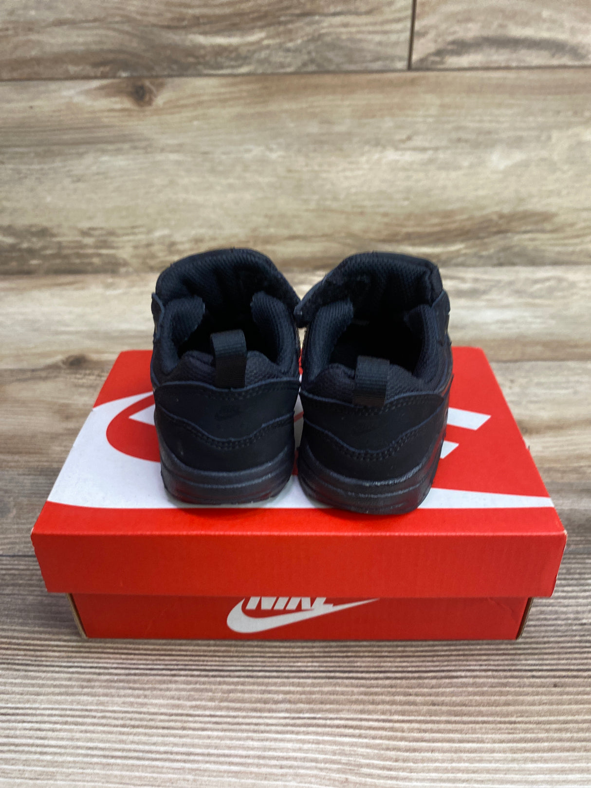 NEW Nike Air Max 1 EasyOn TD 'Triple Black' Sneakers sz 5c