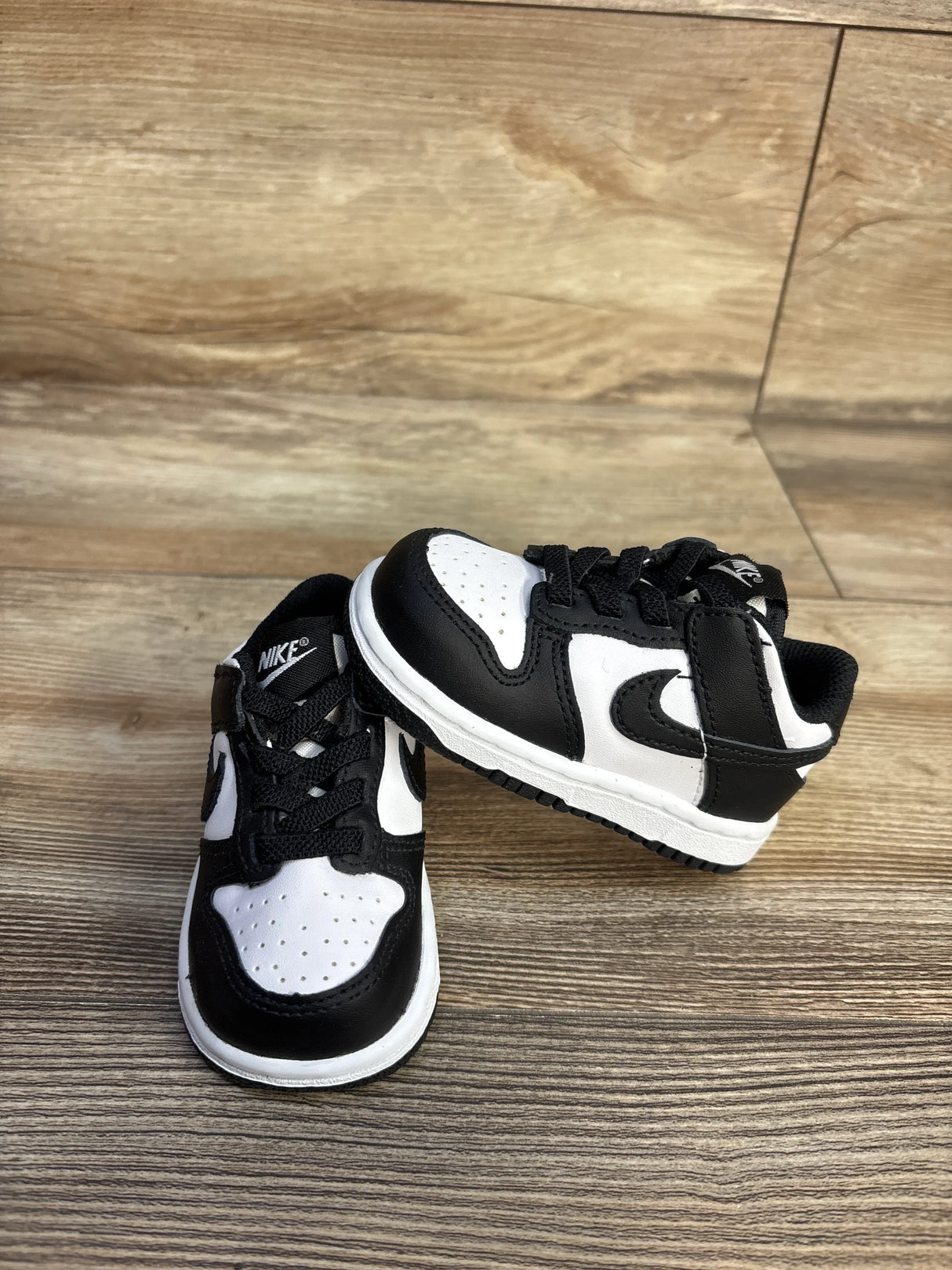 Nike Dunk Low TD 'Black White' Sneakers sz 4c
