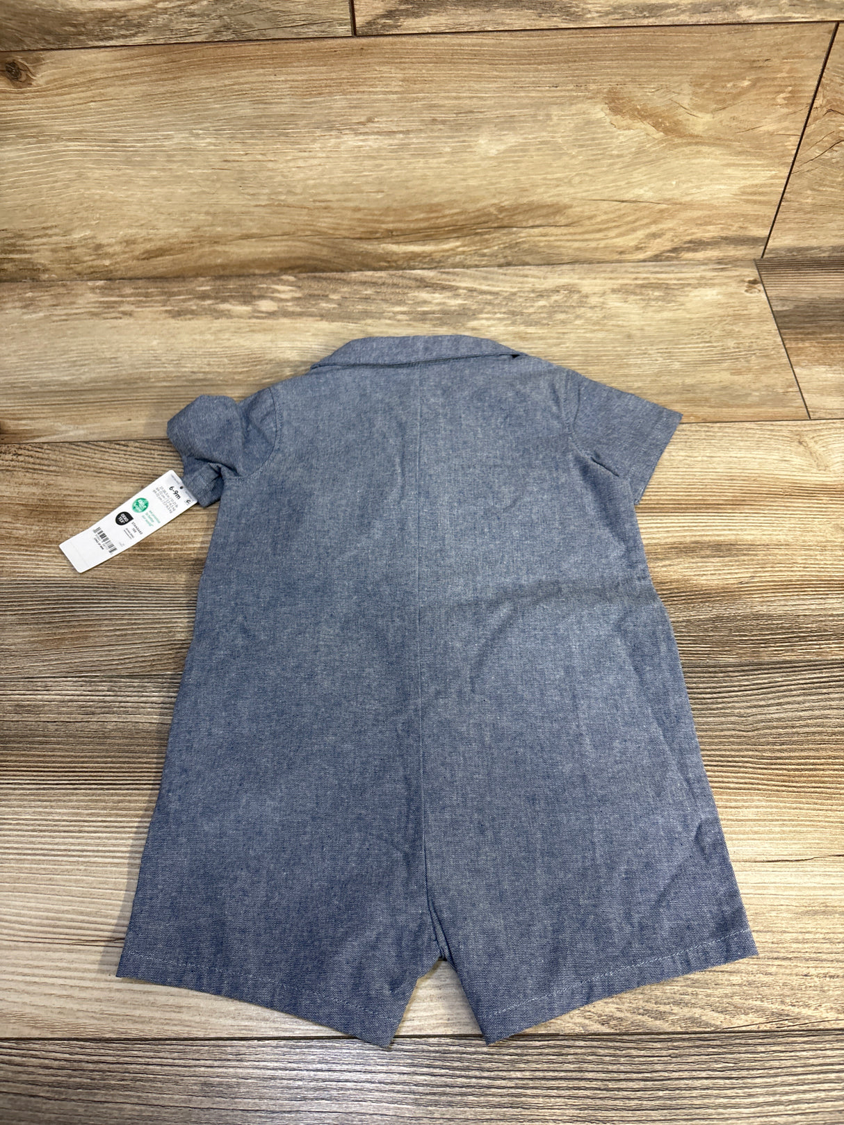 NEW Child of Mine Chambray Polo Shortie Romper Blue sz 6-9m