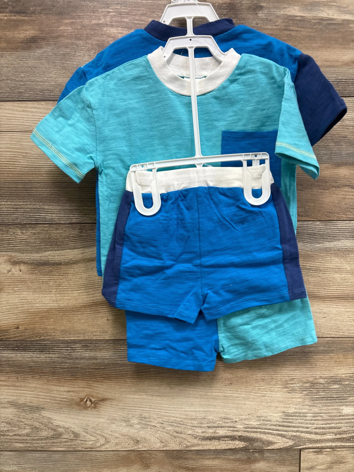 NEW Lily & Jack 4pc Shirt & Shorts Set Blue sz 9-12m