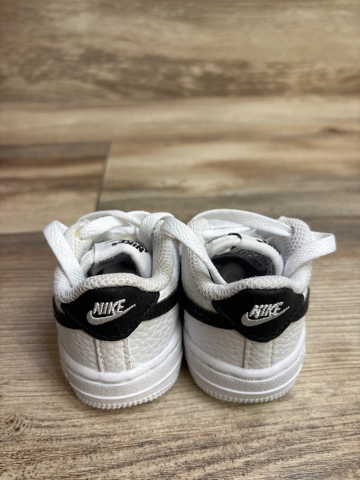 Nike Force 1 TD 'White Black' Sneakers sz 2c