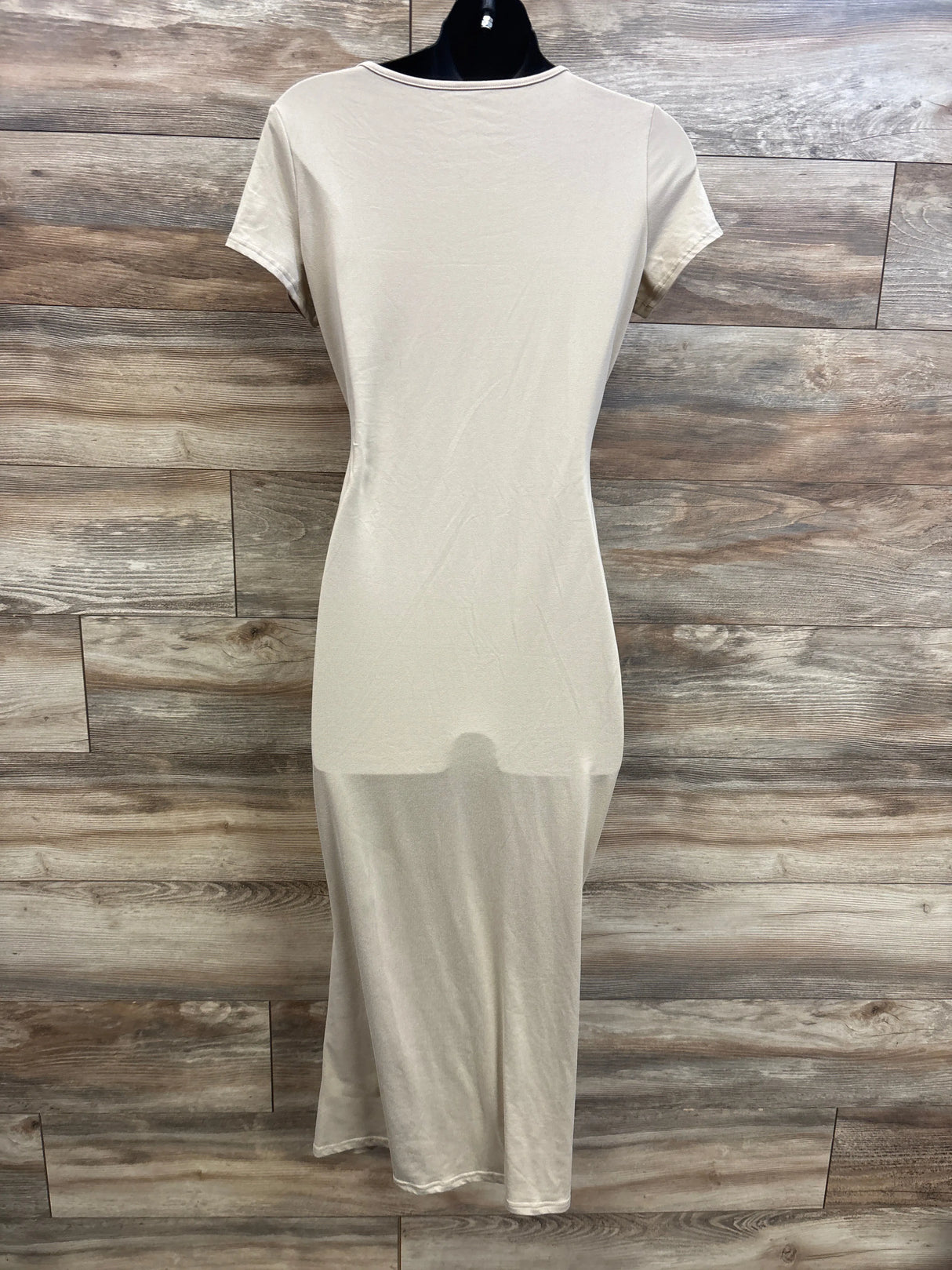 Maternity Short Sleeve Dress Tan sz Large