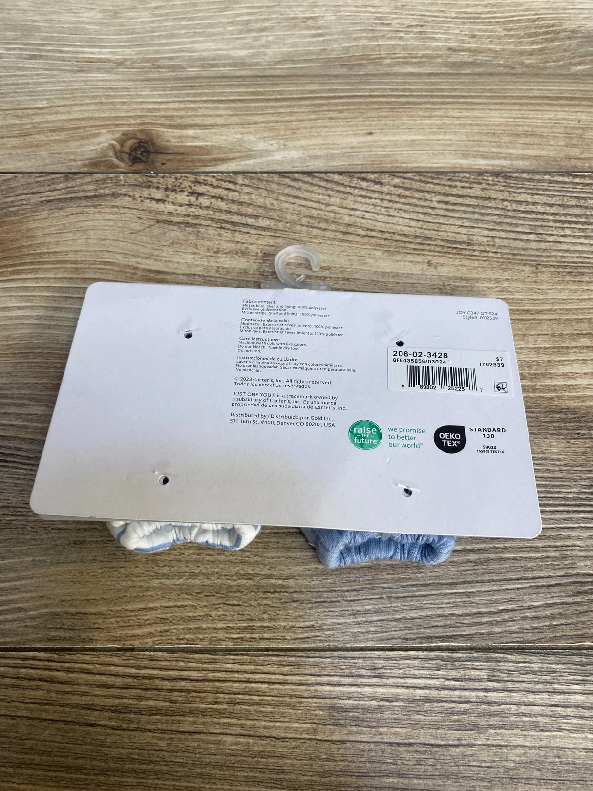 NEW Just One You Newborn Mittens Blue 2pk