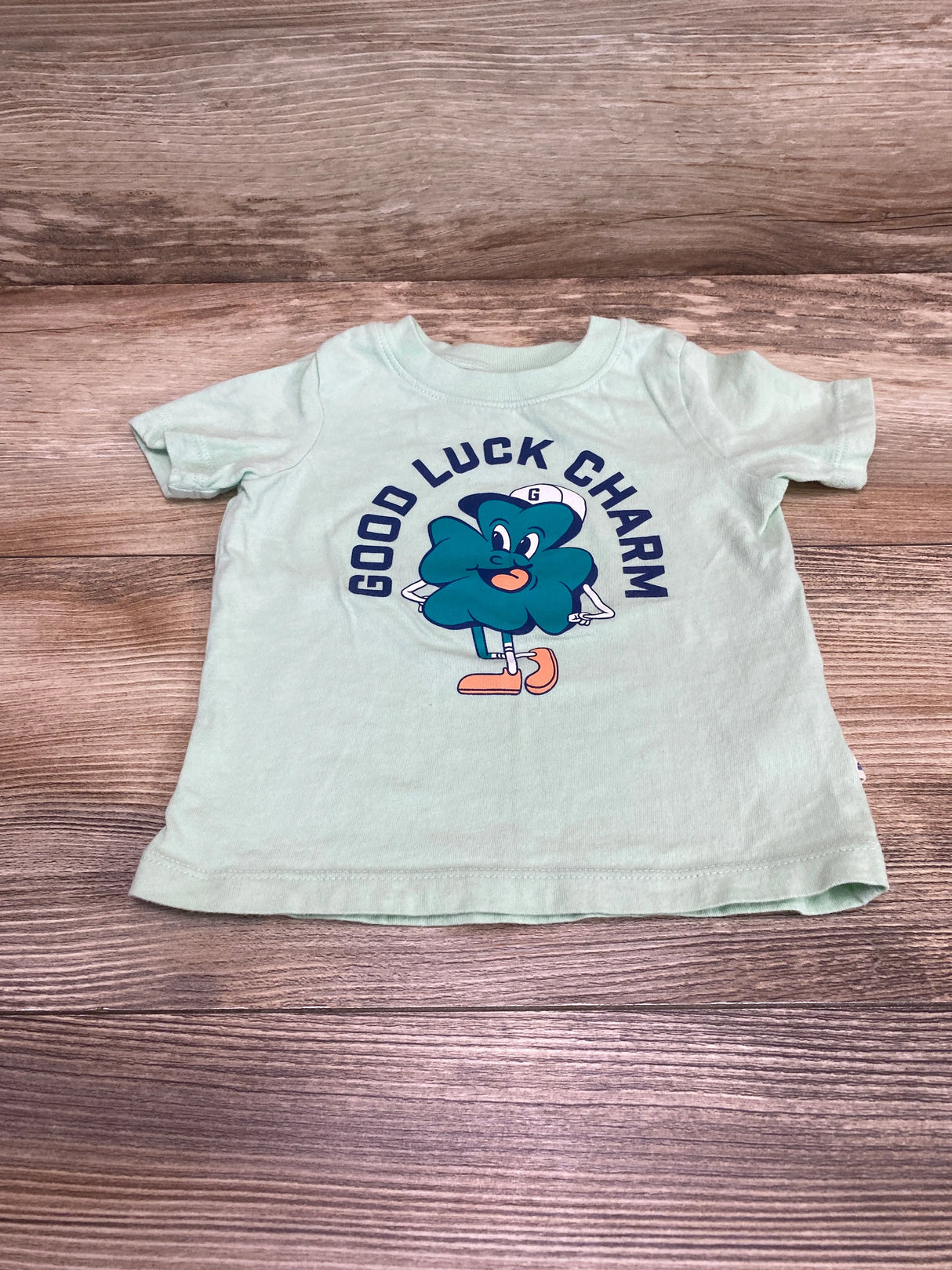 Baby Gap Good Luck Charm Shirt Green sz 6-12m - Me n Mommy To Be