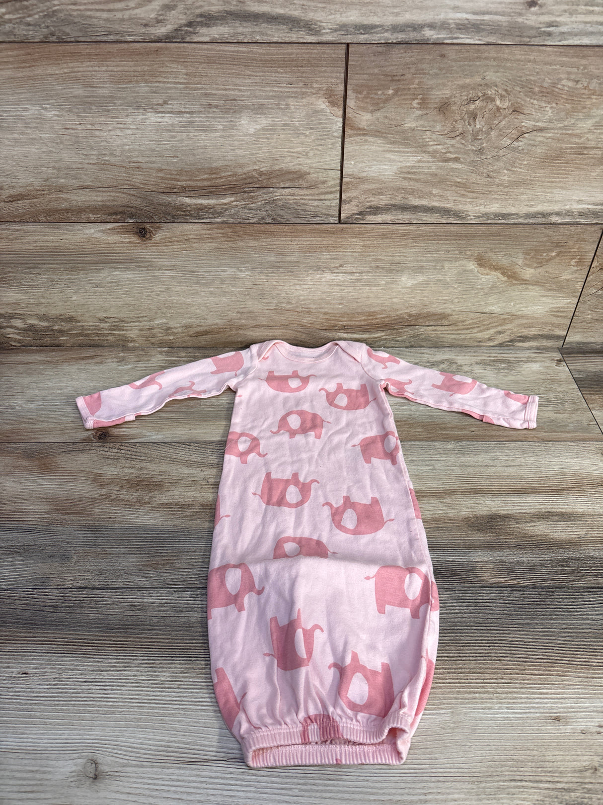 Simple Joys Elephant Print Sleeper Sack Pink sz 0-3m
