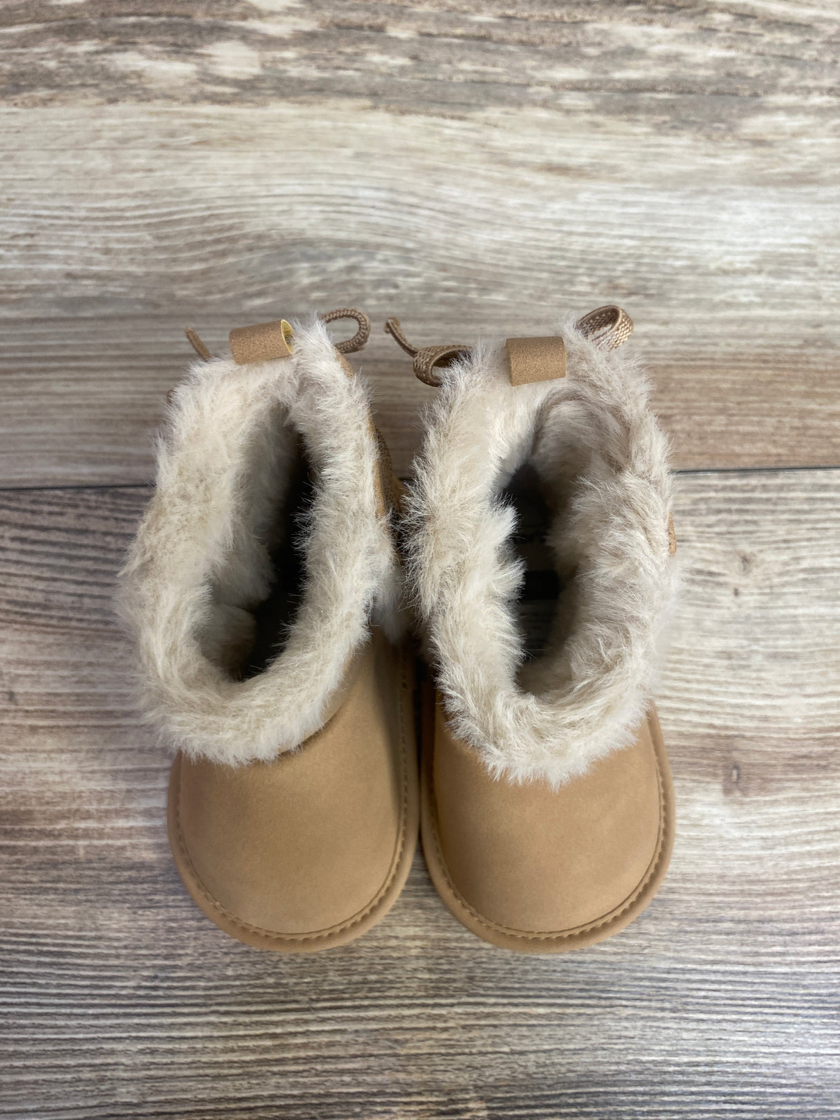 NWOT Carter's Bow Faux Fur Boots Brown sz 3c