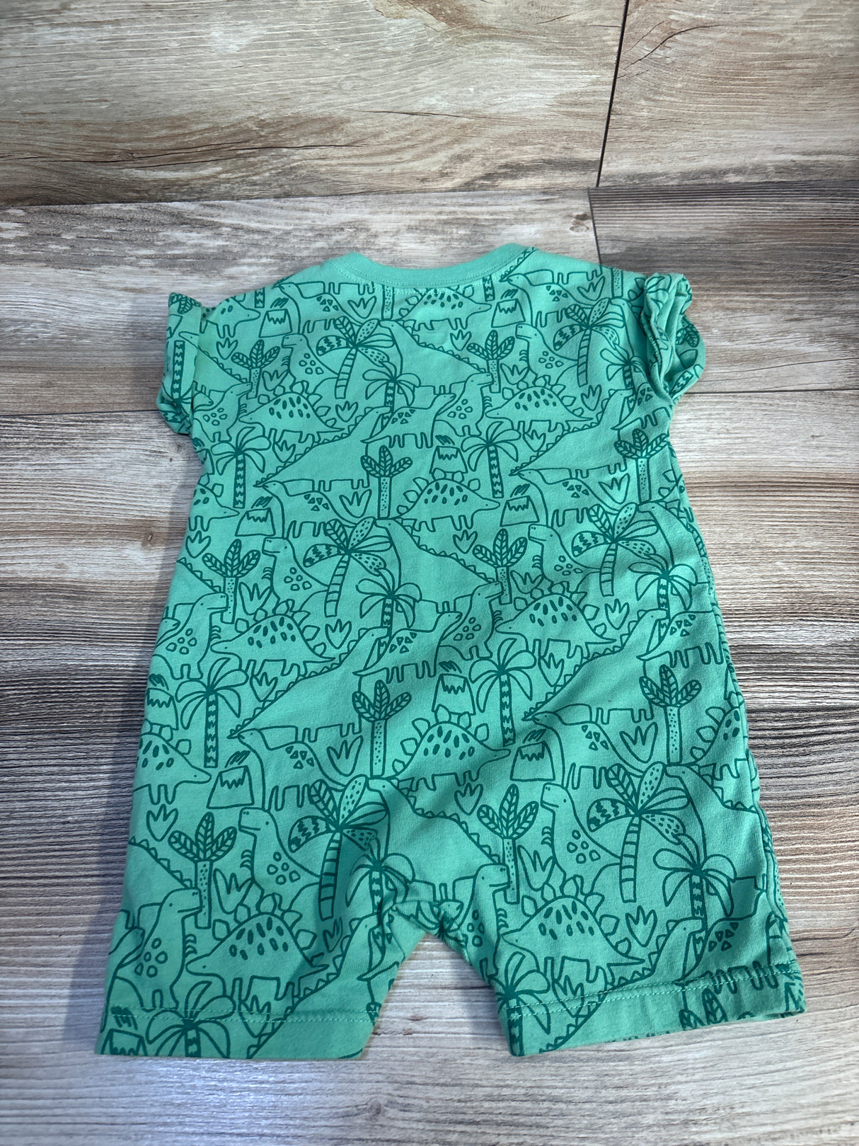 Wonder Nation Dinosaur Shortie Romper Green sz 12m