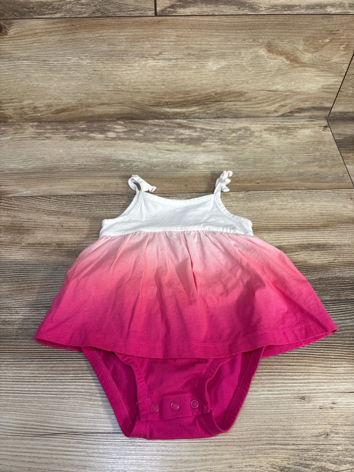 Carter's Ombre Bodysuit Dress White sz 6m