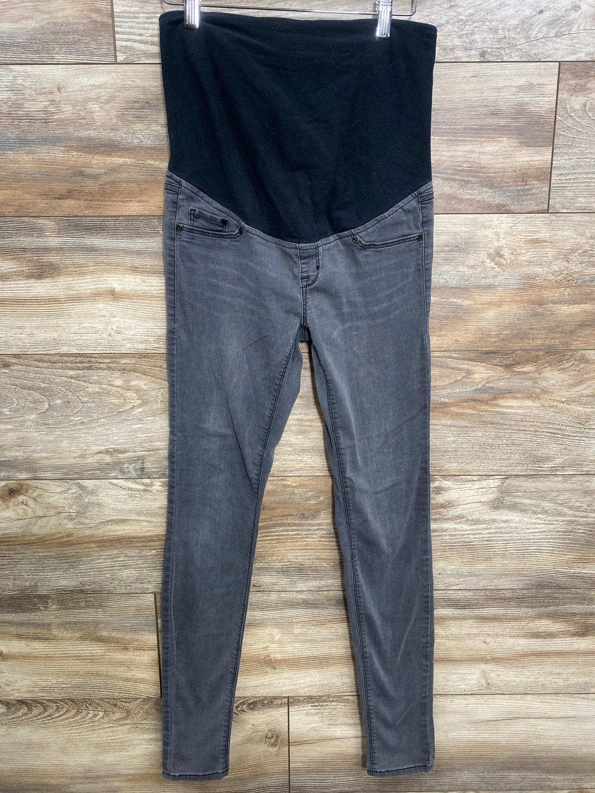 H&M Mama High Rib Super Skinny Jeans Grey sz Small - Me n Mommy To Be