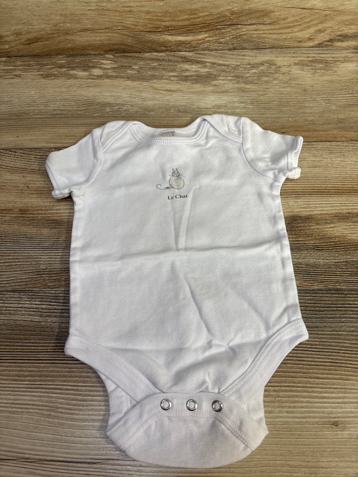 Bella Baby Le Chat Bodysuit White sz 6-12m