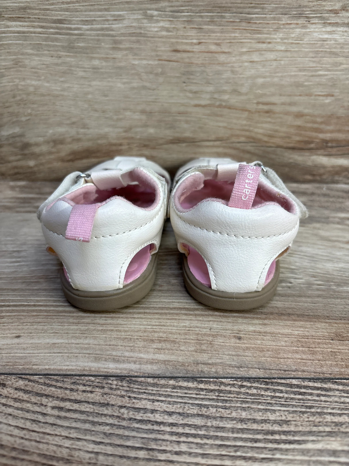Carter's Girl's Adalyn Sandals White sz 5c - Me n Mommy To Be