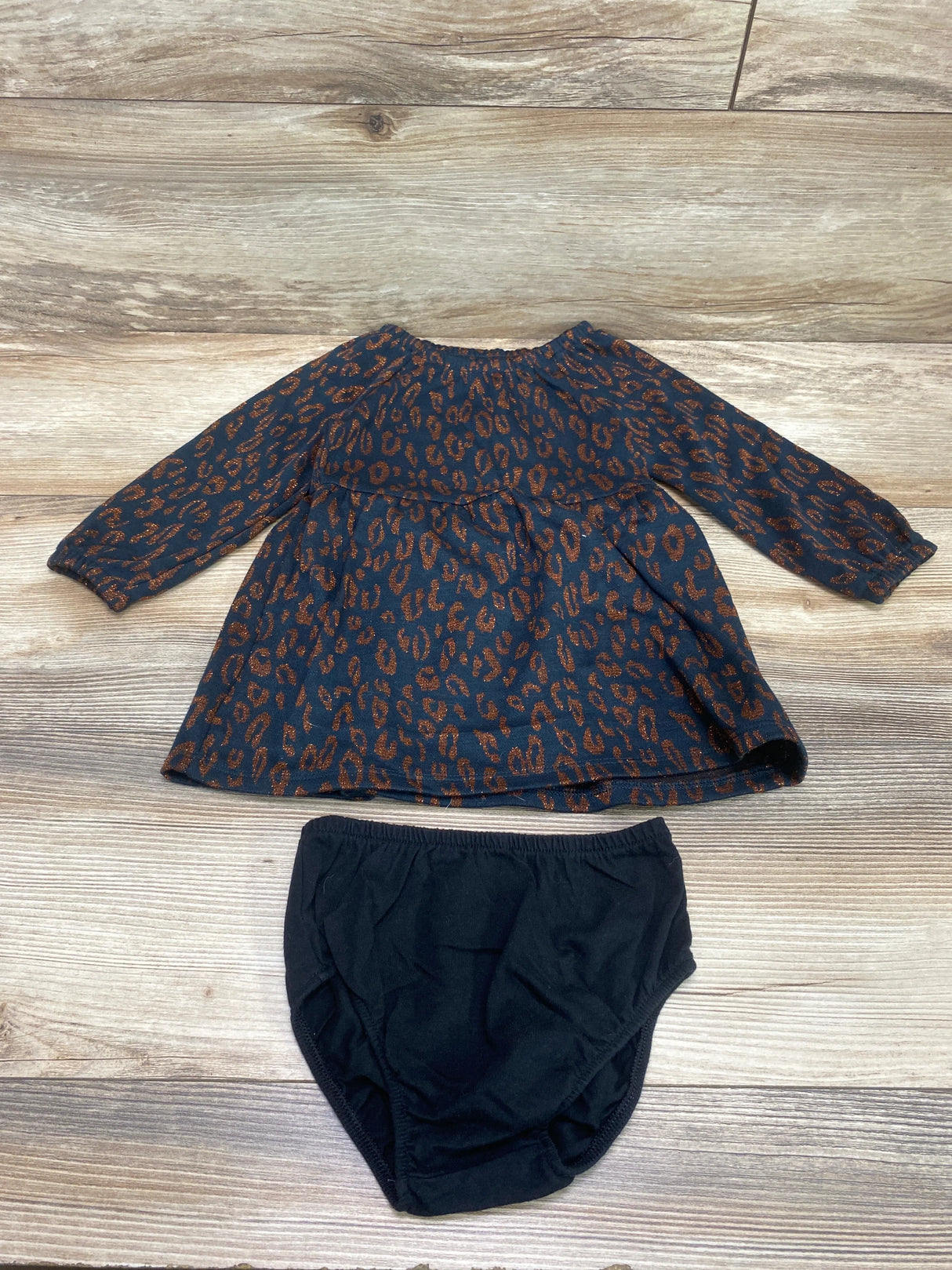 Cat & Jack 2pc Leopard Print Dress & Bloomers sz 18m - Me n Mommy To Be