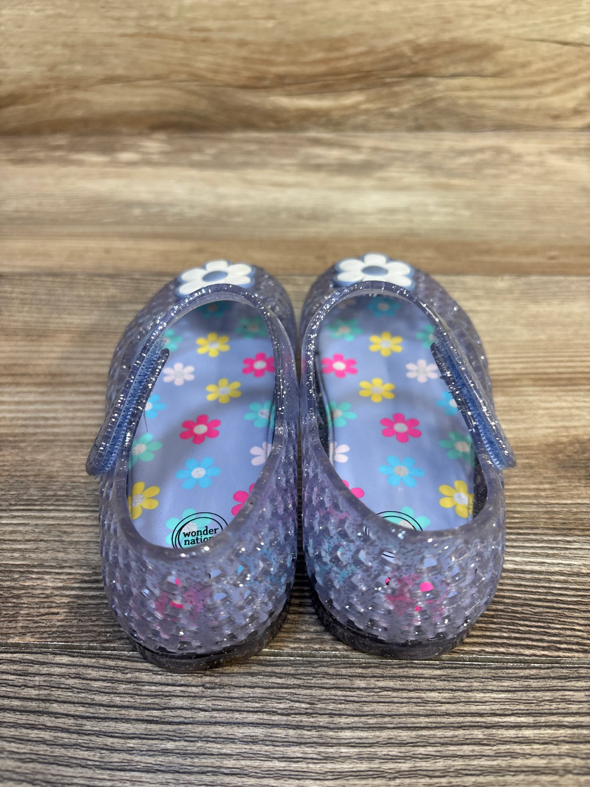 Wonder Nation Jelly Flat Sandals Purple sz 8c