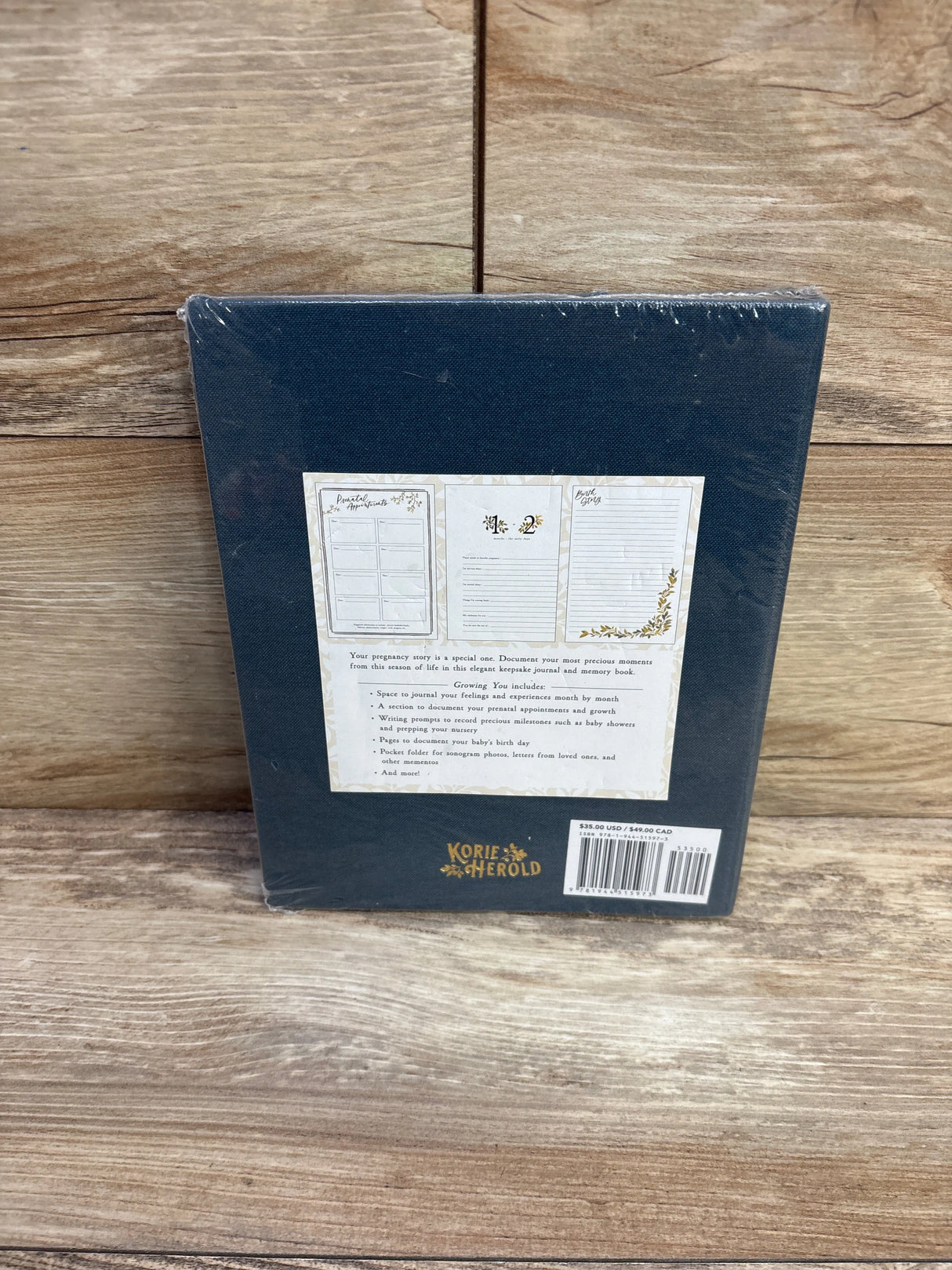 NEW Growing You: Keepsake Pregnancy Journal and Memory Book