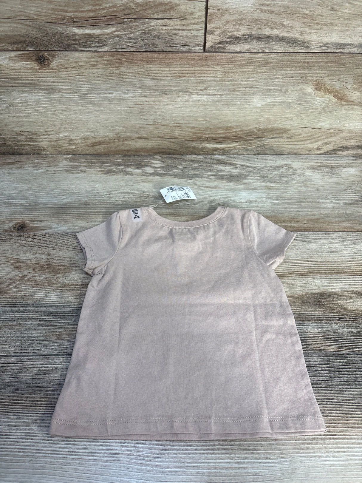 NEW Children's Place Dream Lead Achieve Believe Shirt Beige sz 18-24m