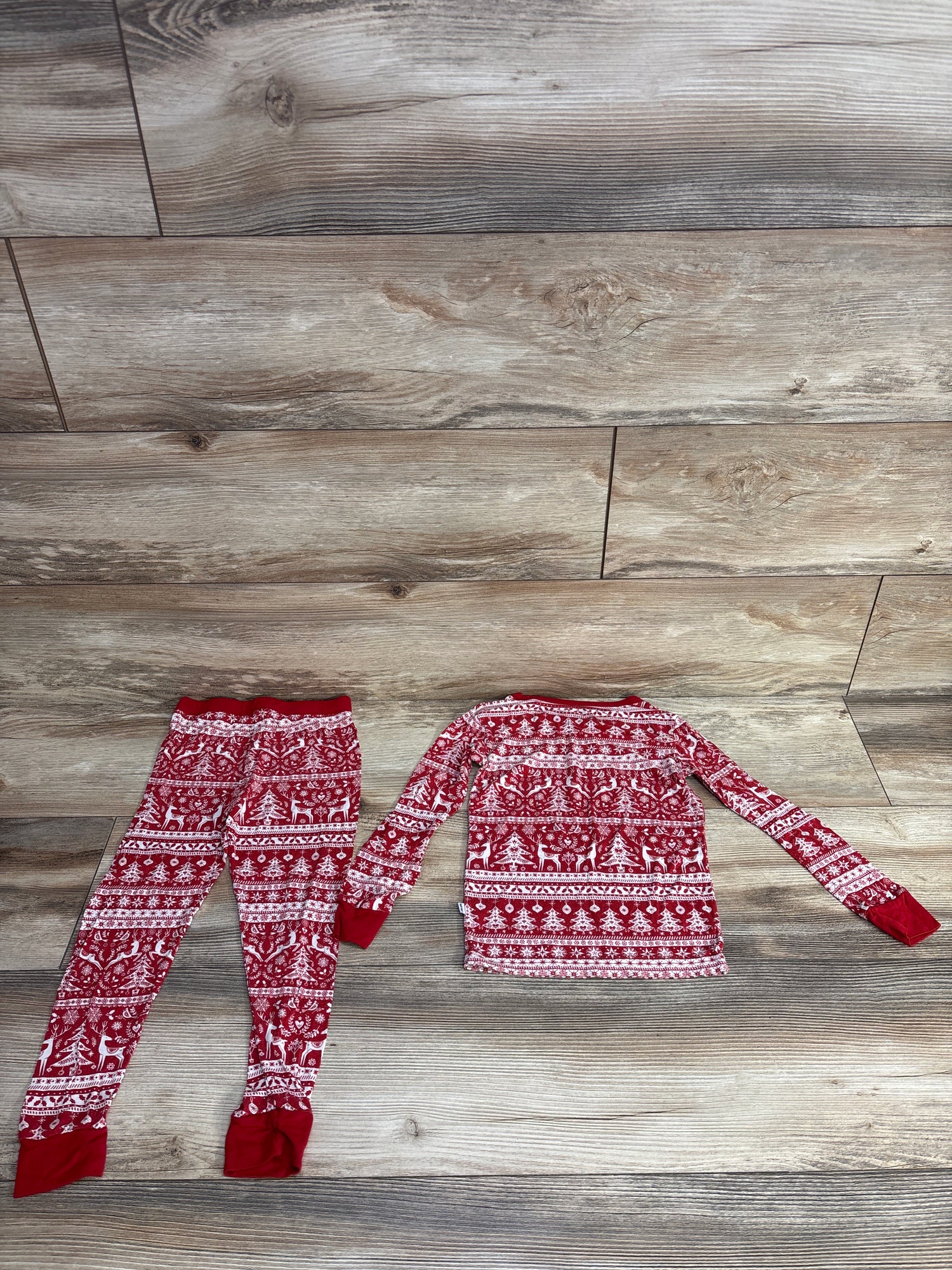 Little Sleepies Reindeer Cheer 2pc Pajama Set Red sz 3T