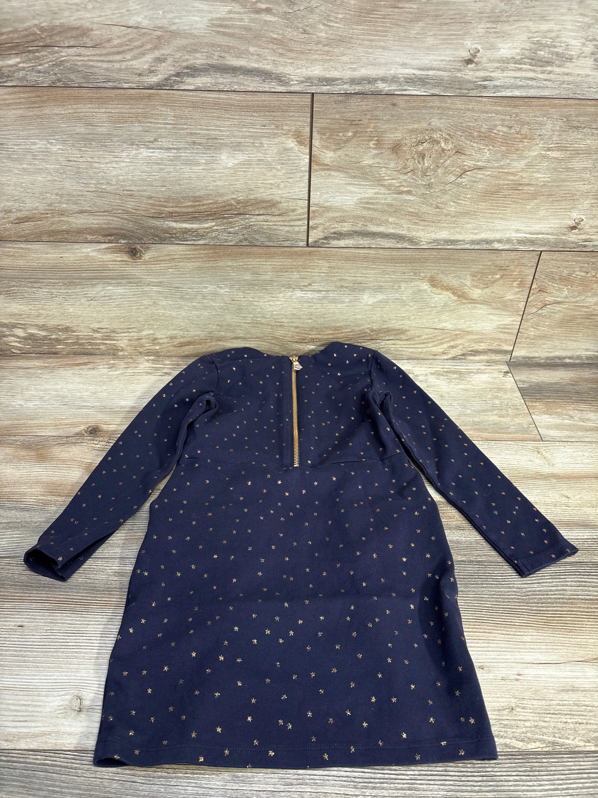 H&M Gold Star Pencil Dress Navy sz 5T/6
