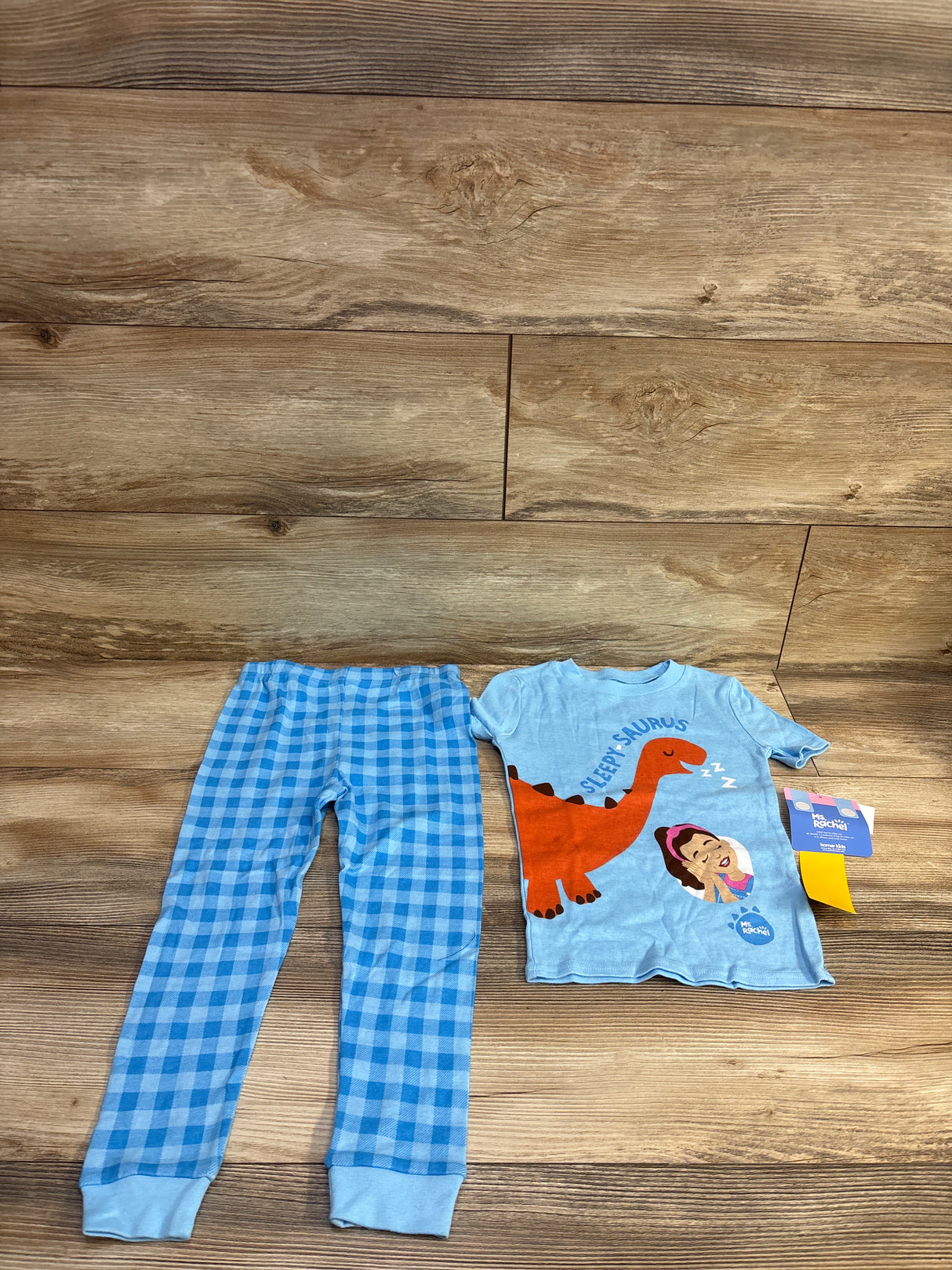 NEW Ms Rachel 2pc Sleepy-Saurus Pajama Set Blue sz 5T