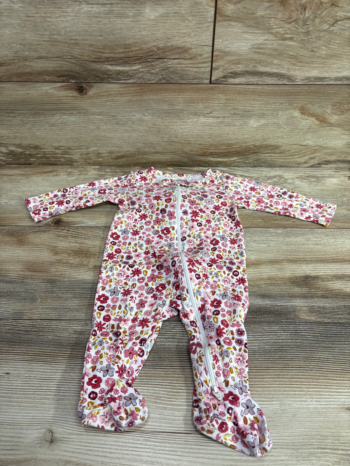 Just One You Floral Sleeper White sz 6m