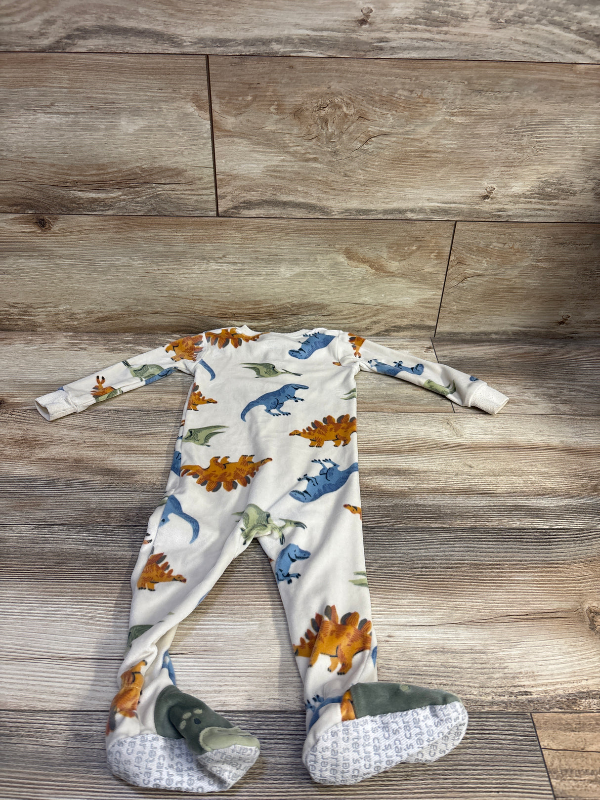 Carter's Dinosaur Blanket Sleeper Ivory sz 12m