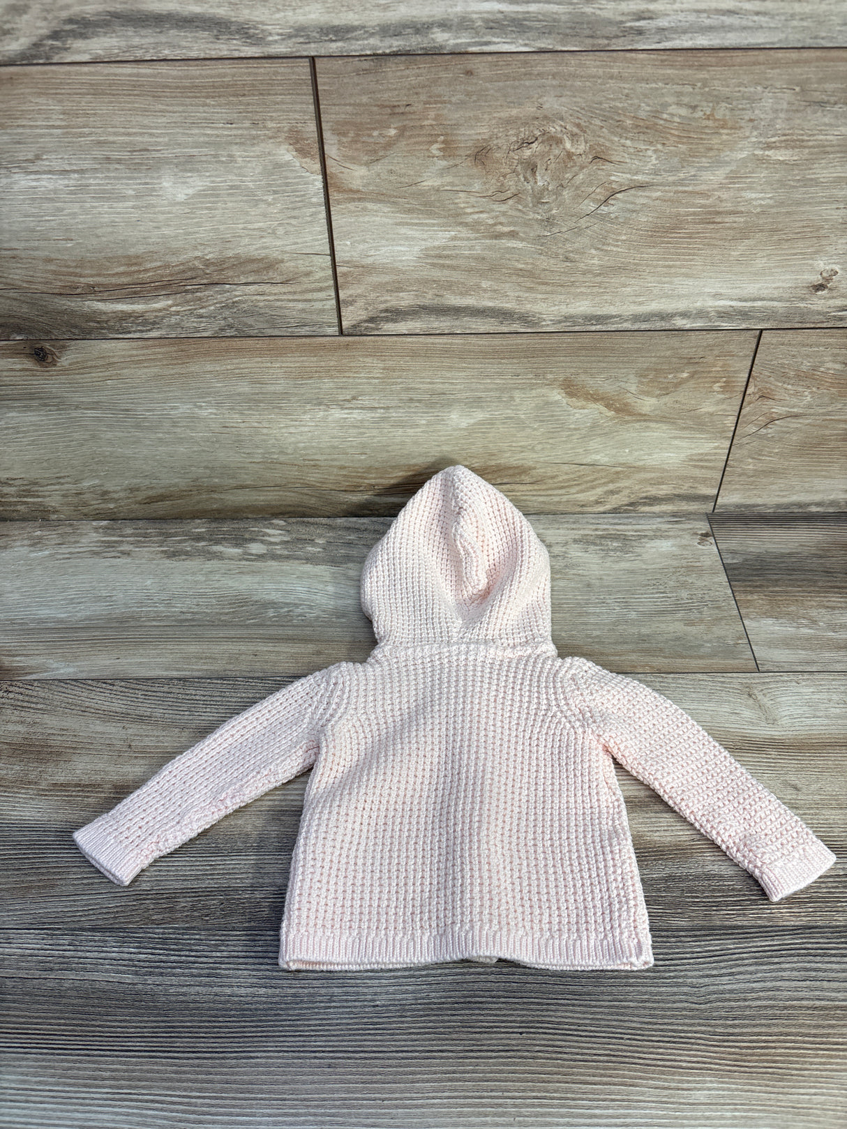 Carter's Knit Button-Up Hooded Sweater Pink sz 3m