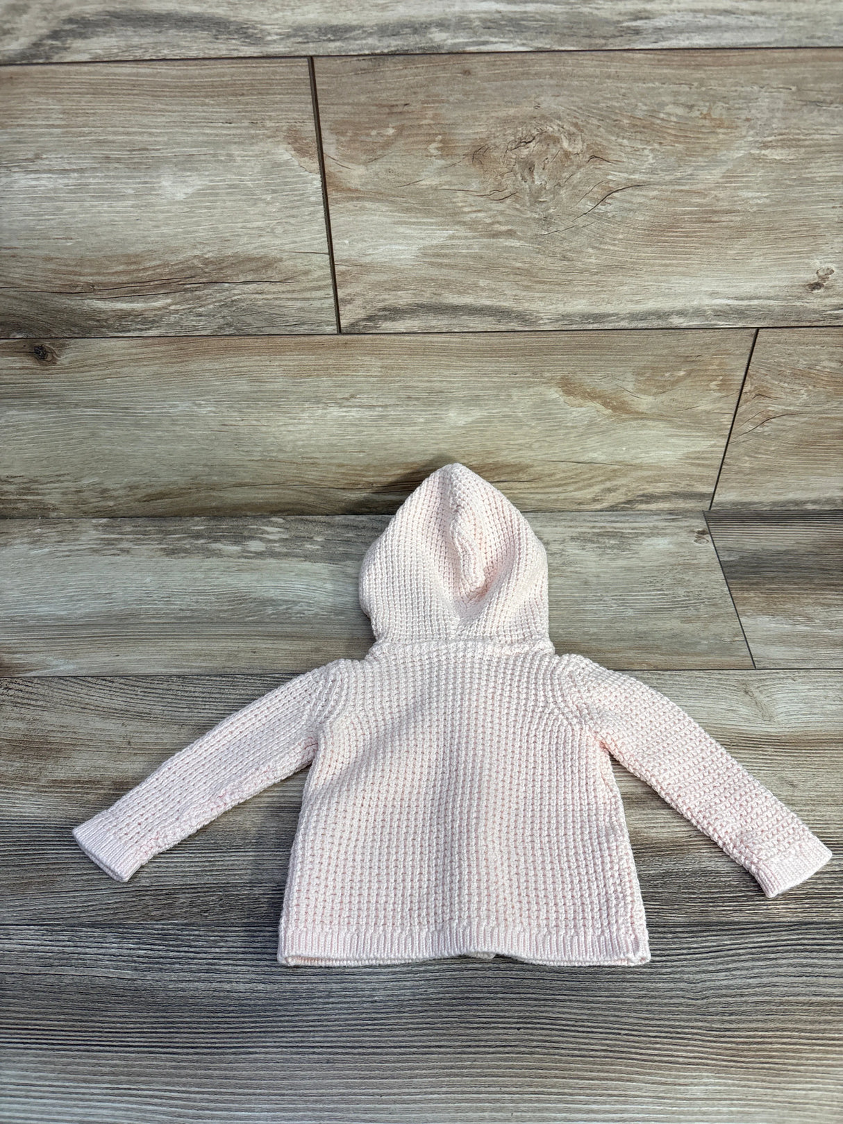 Carter's Knit Button-Up Hooded Sweater Pink sz 3m