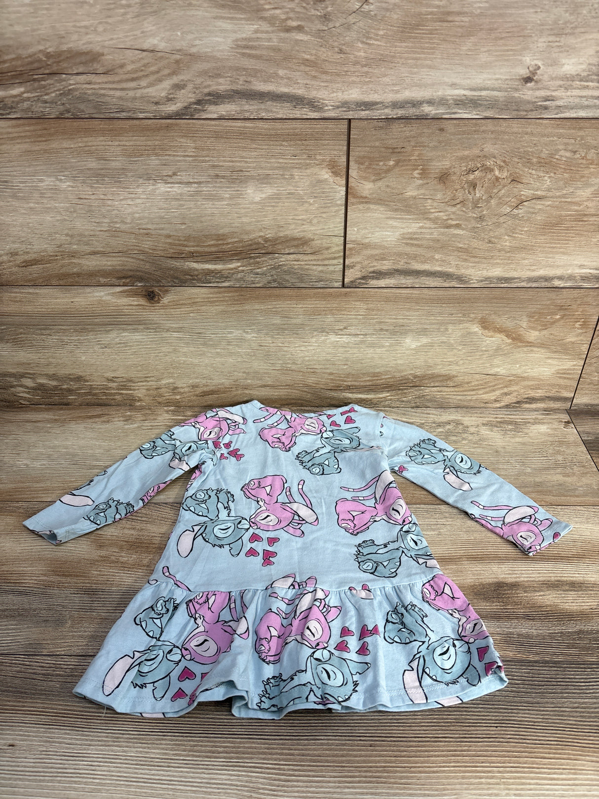 Disney Stitch Peplum Top Light Blue sz 18m