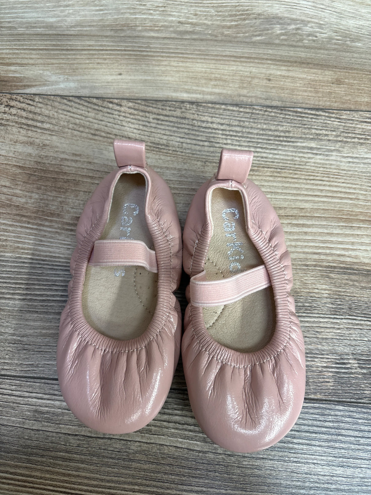 Car Kids Ballet Flats Pink sz 6/7c