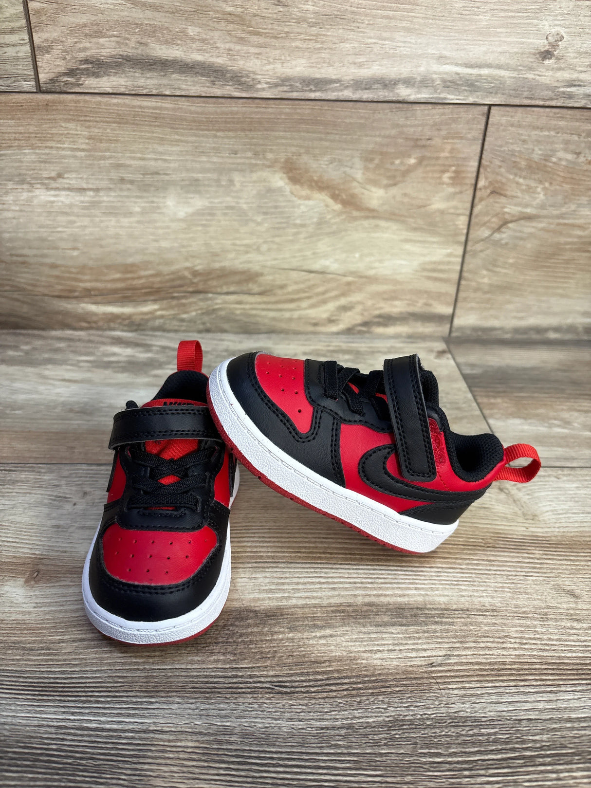 Nike Court Borough Recraft TD 'University Red Black' Sneakers sz 5c