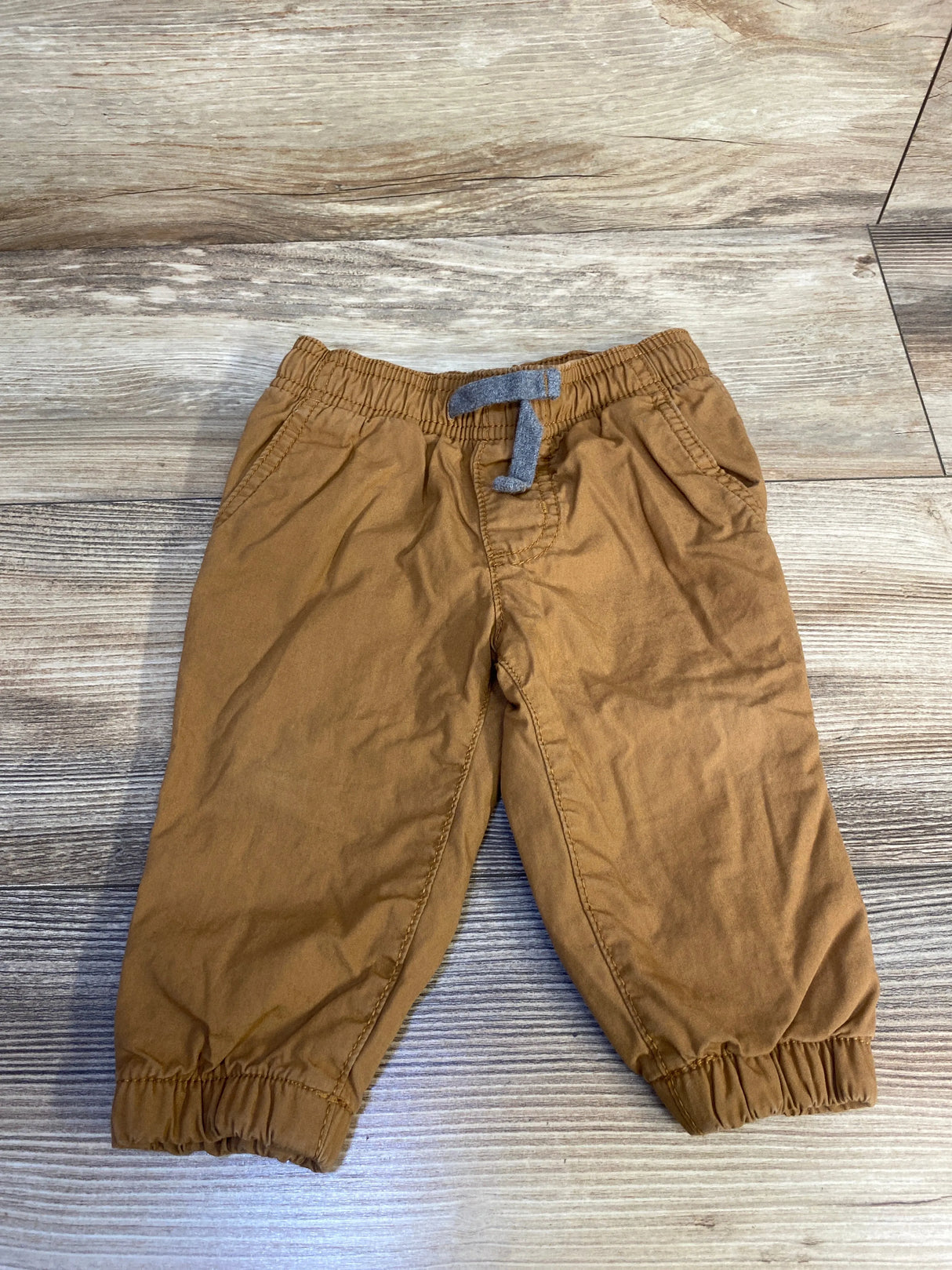 Carter's Lined Drawstring Joggers Tan sz 9m