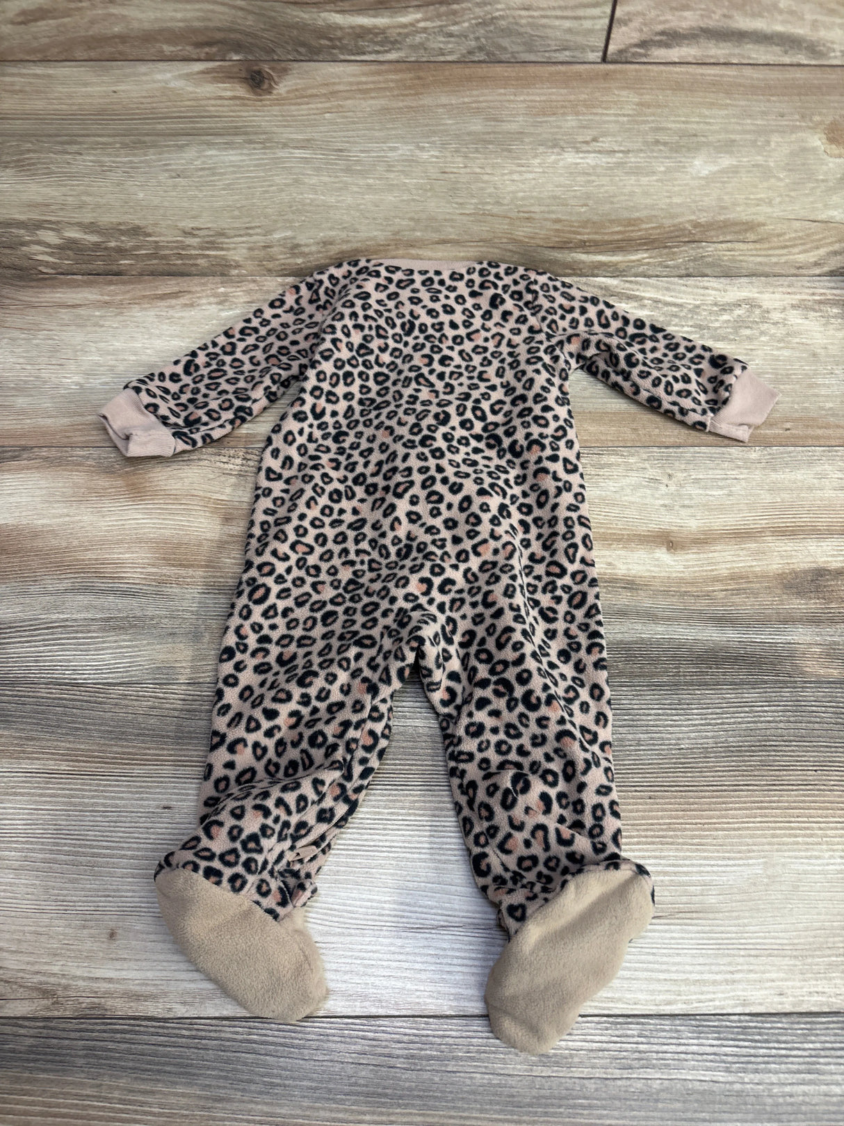 Carter's Leopard Print Blanket Sleeper Tan sz 6m