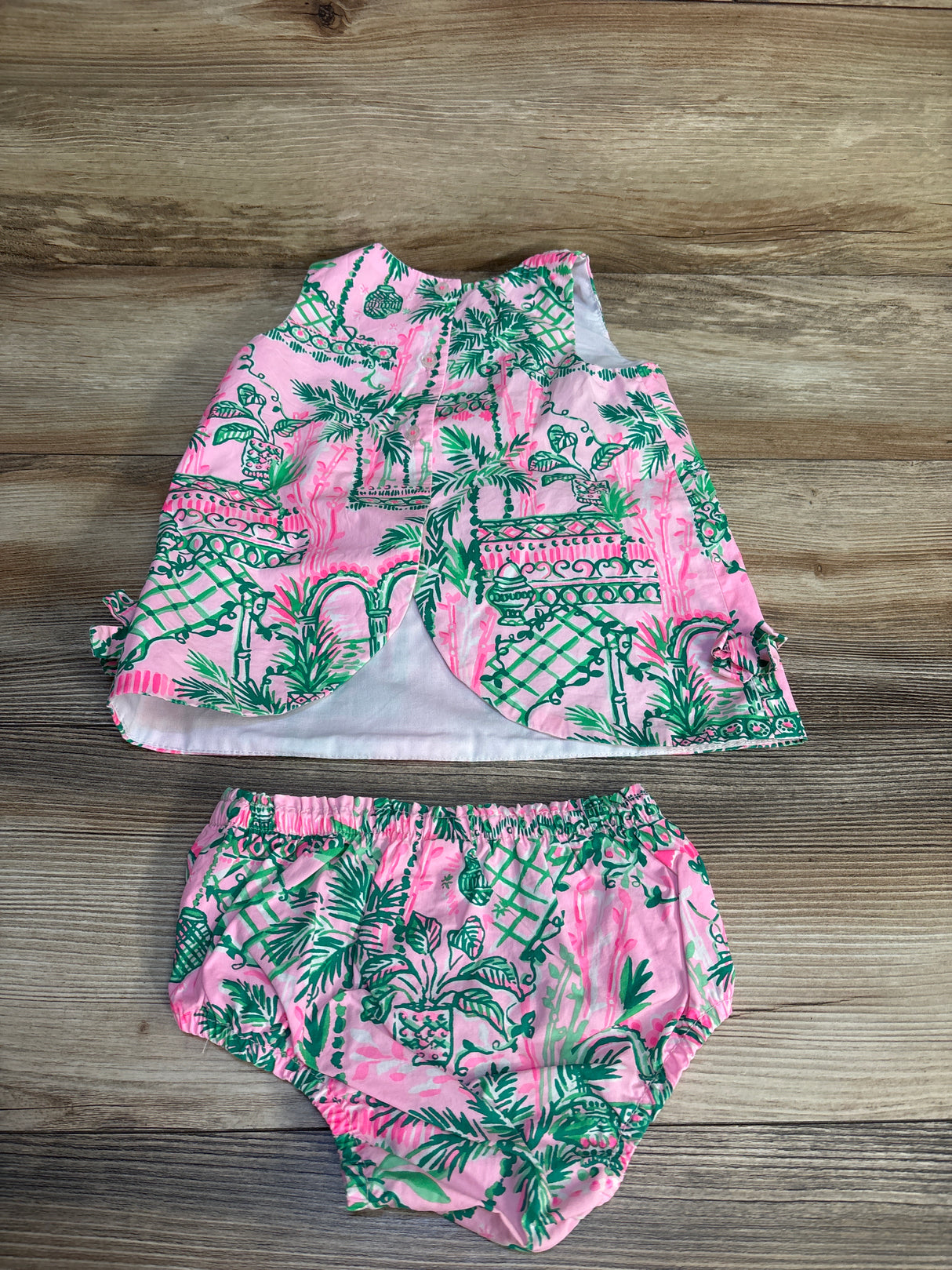 Lilly Pulitzer Baby Shift Dress Tropical Pink sz 18-24m