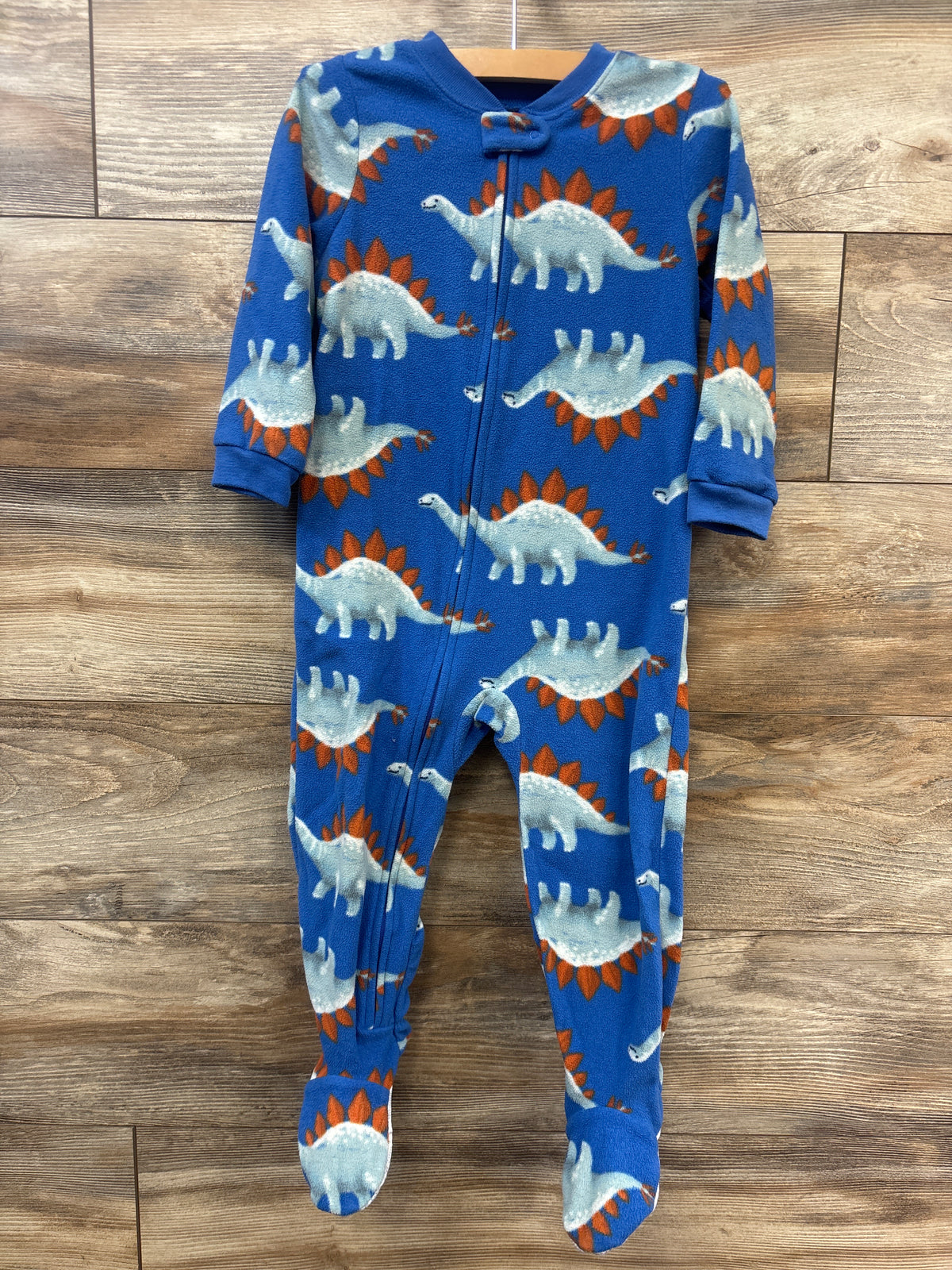 Just One You Dinosaur Blanket Sleeper Blue sz 3T