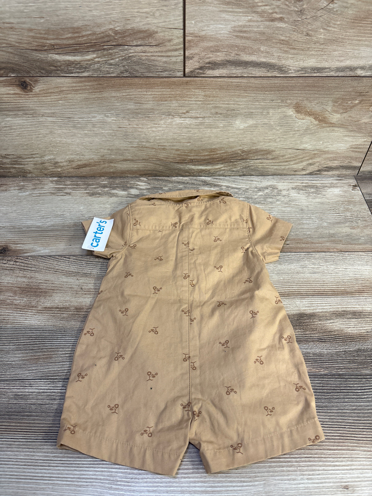 NEW Carter's Polo Romper Tan sz 3m