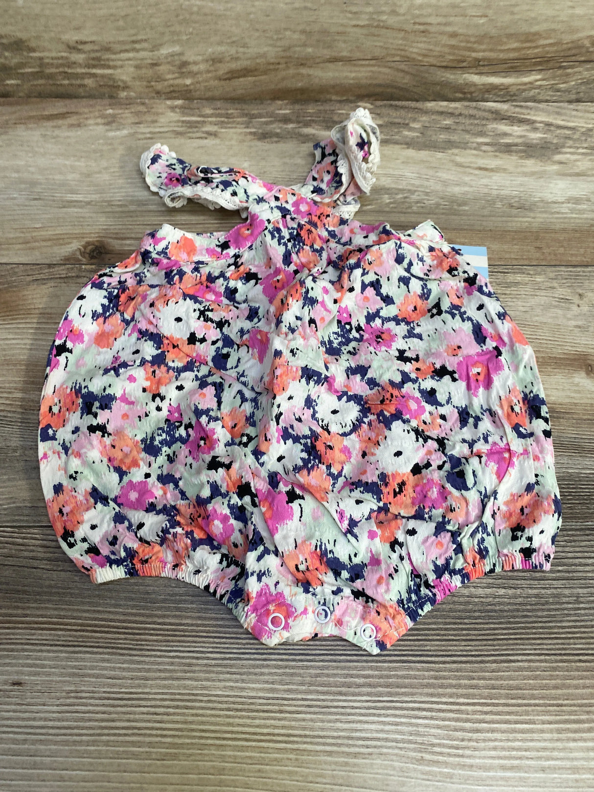 NEW Cat & Jack Flutter Sleeve Romper Pink sz 0-3m - Me n Mommy To Be