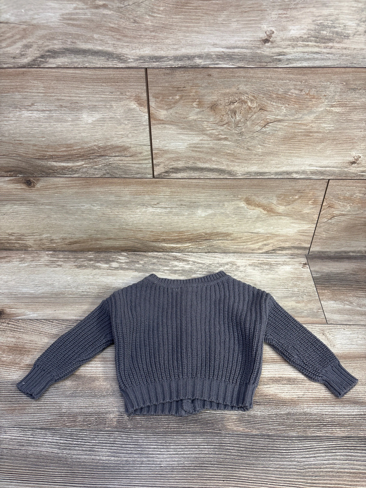 Grayson Collective Button-Up Cable Knit Cardigan Grey sz 9m