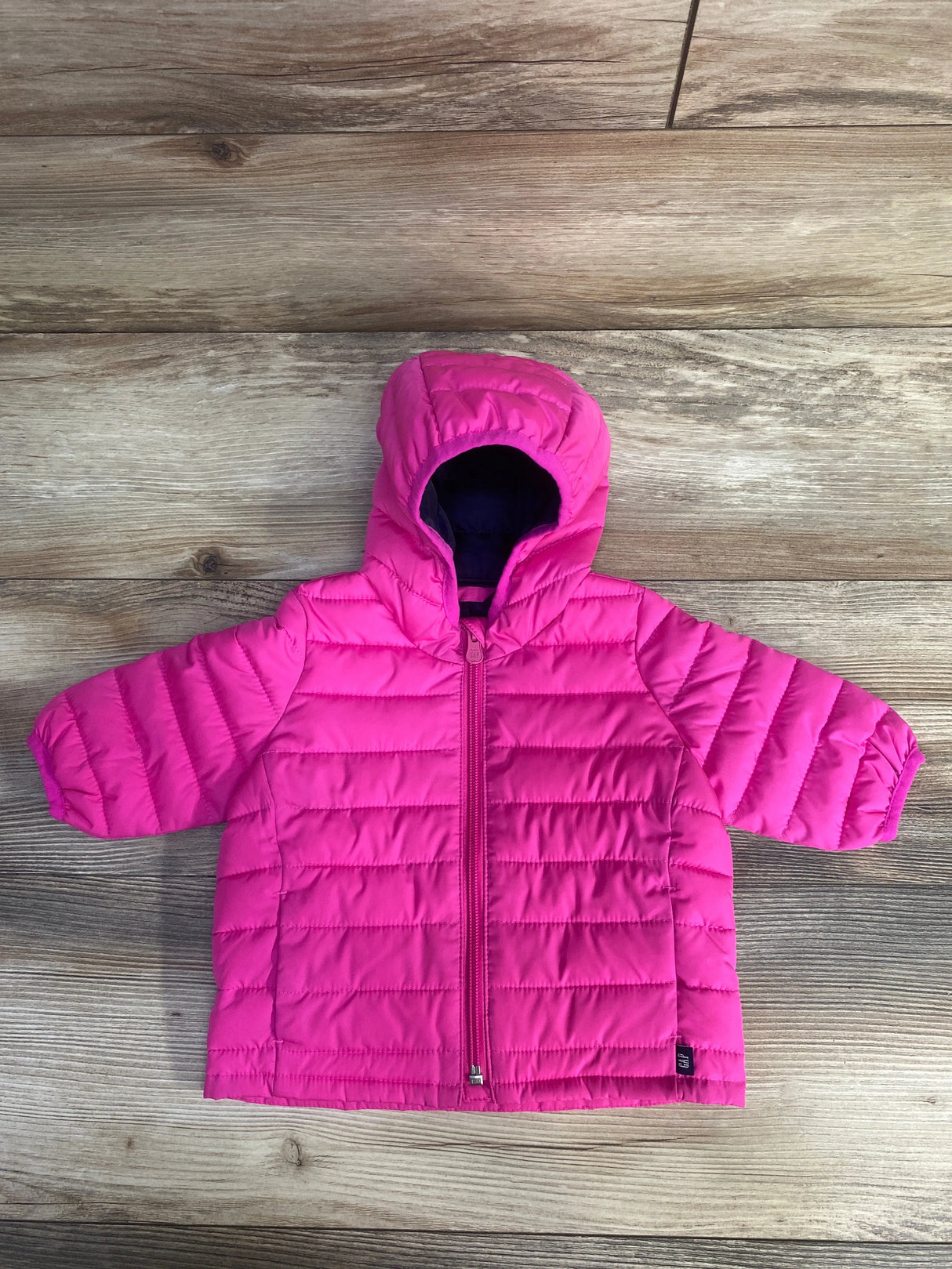 Baby Gap Cold Control Lightweight Puffer Jacket Hot Pink sz 0-6m - Me n Mommy To Be