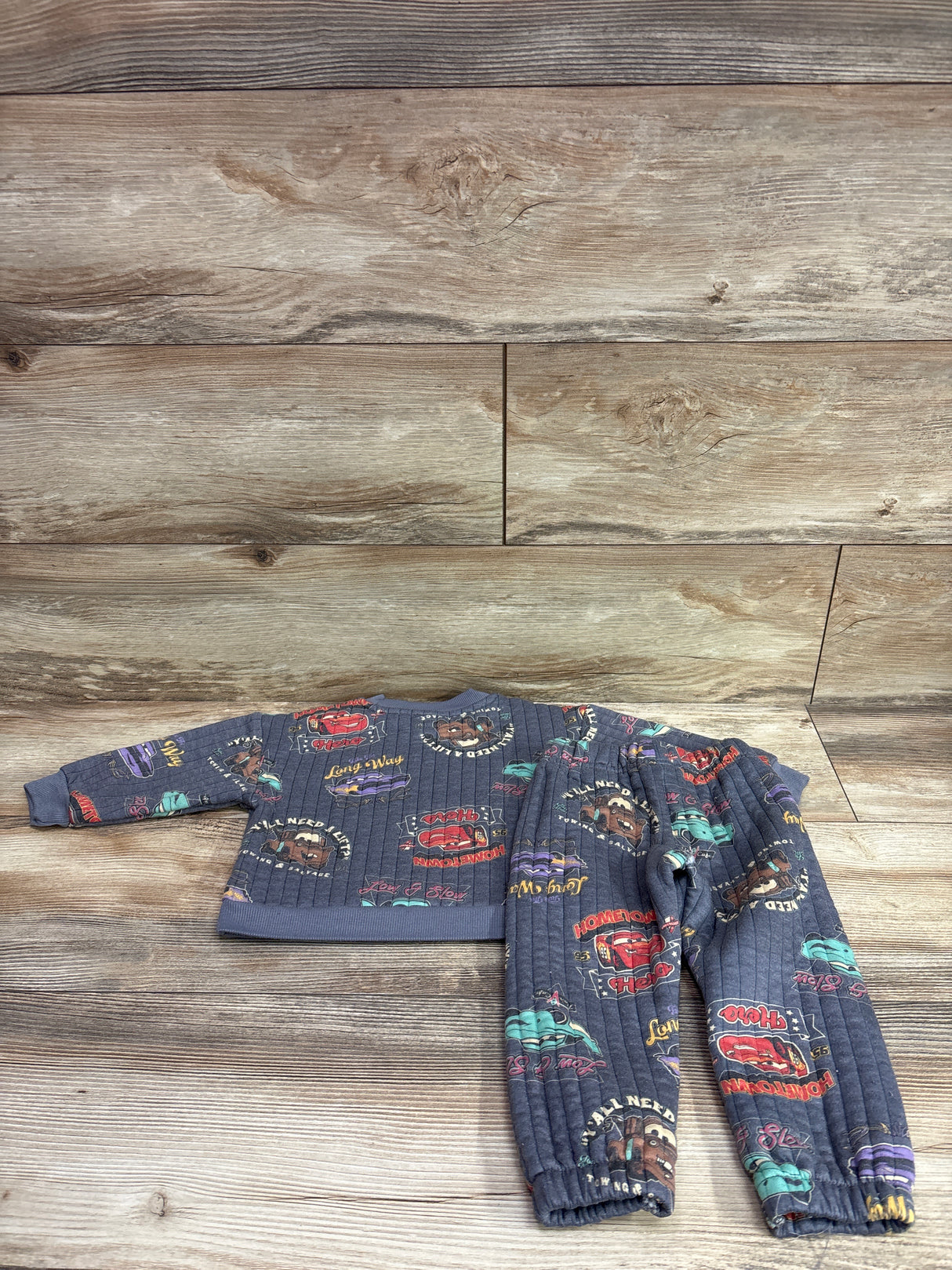 Disney Cars 2pc Sweatshirt & Joggers Grey sz 2T