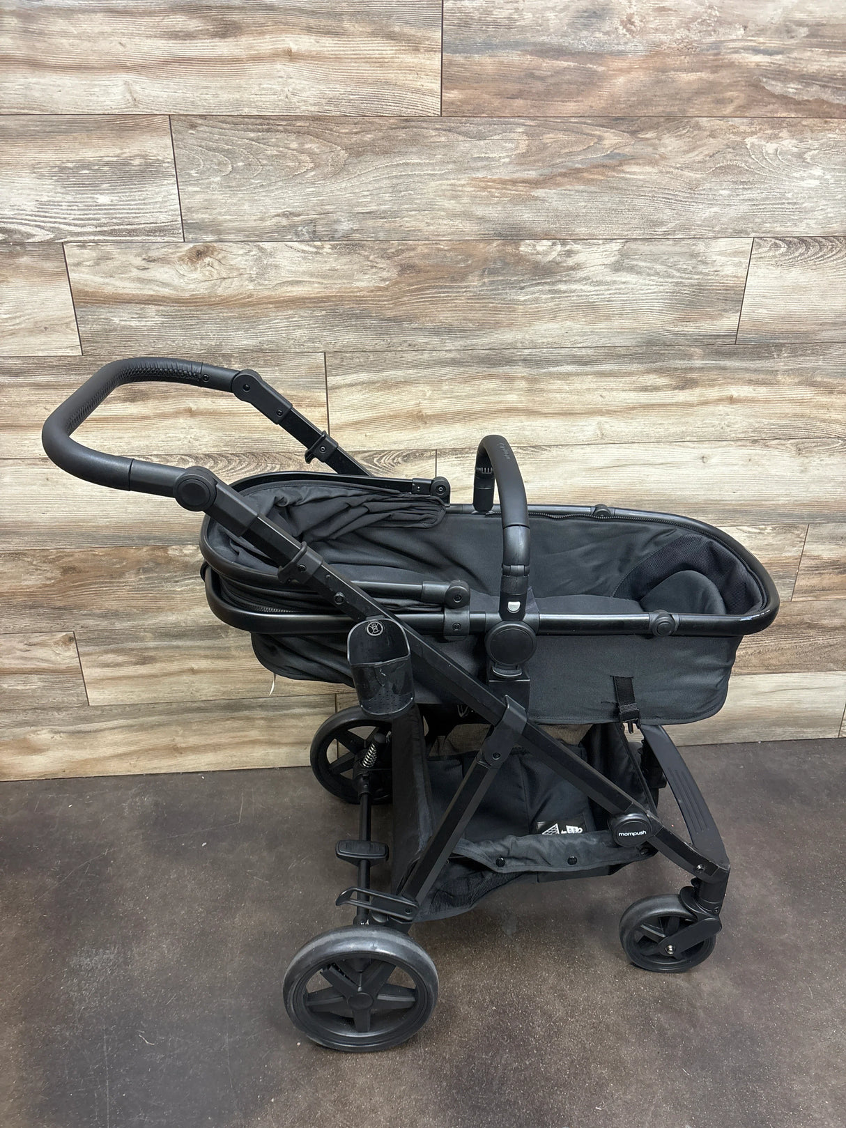 Mompush Meteor 2-in-1 Stroller - Black