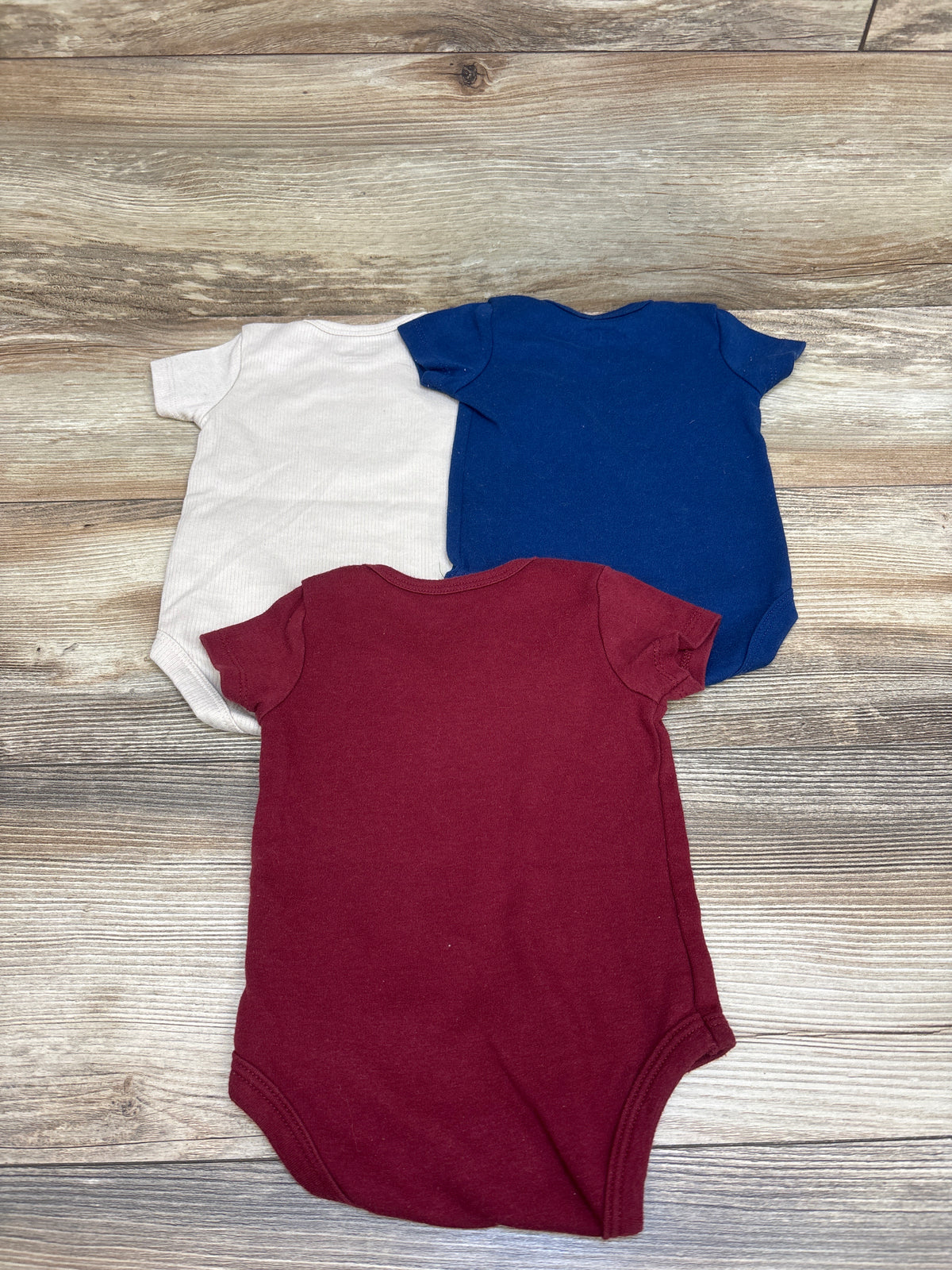 Rene Rofe 3pk Bodysuit Set Red sz 6-9m