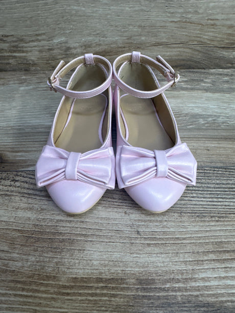 Janie & Jack Patent Bow Ballet Flat in Cotton Candy Pink sz 7c - Me n Mommy To Be