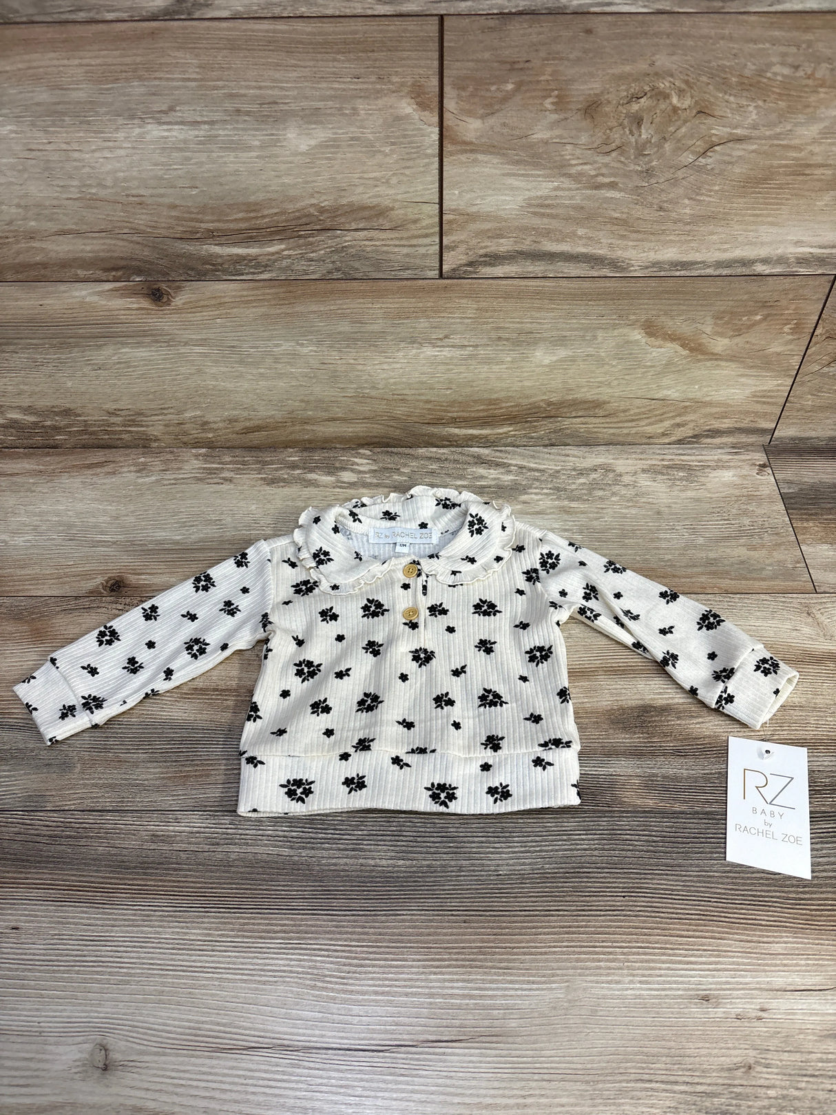 NEW Rachel Zoe Long Sleeve Top Ivory sz 12m