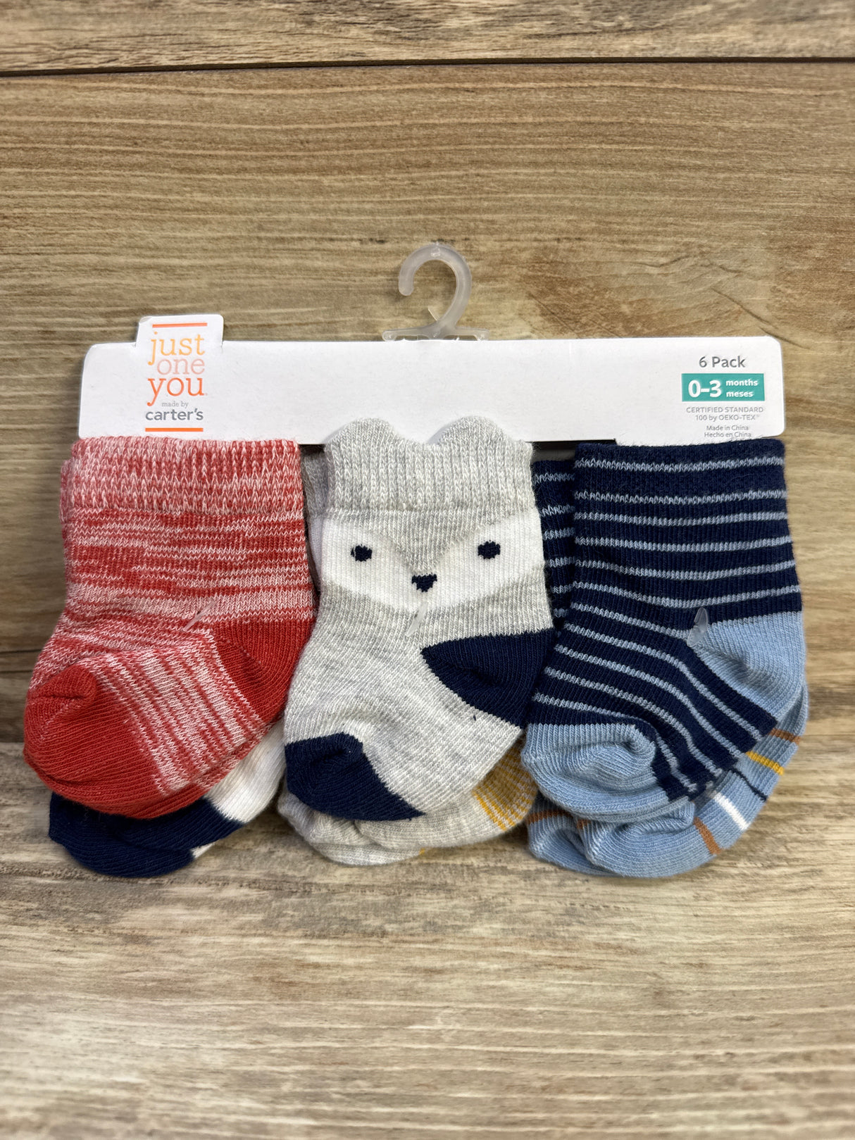 NEW Just One You 6pk Socks sz 0-3m