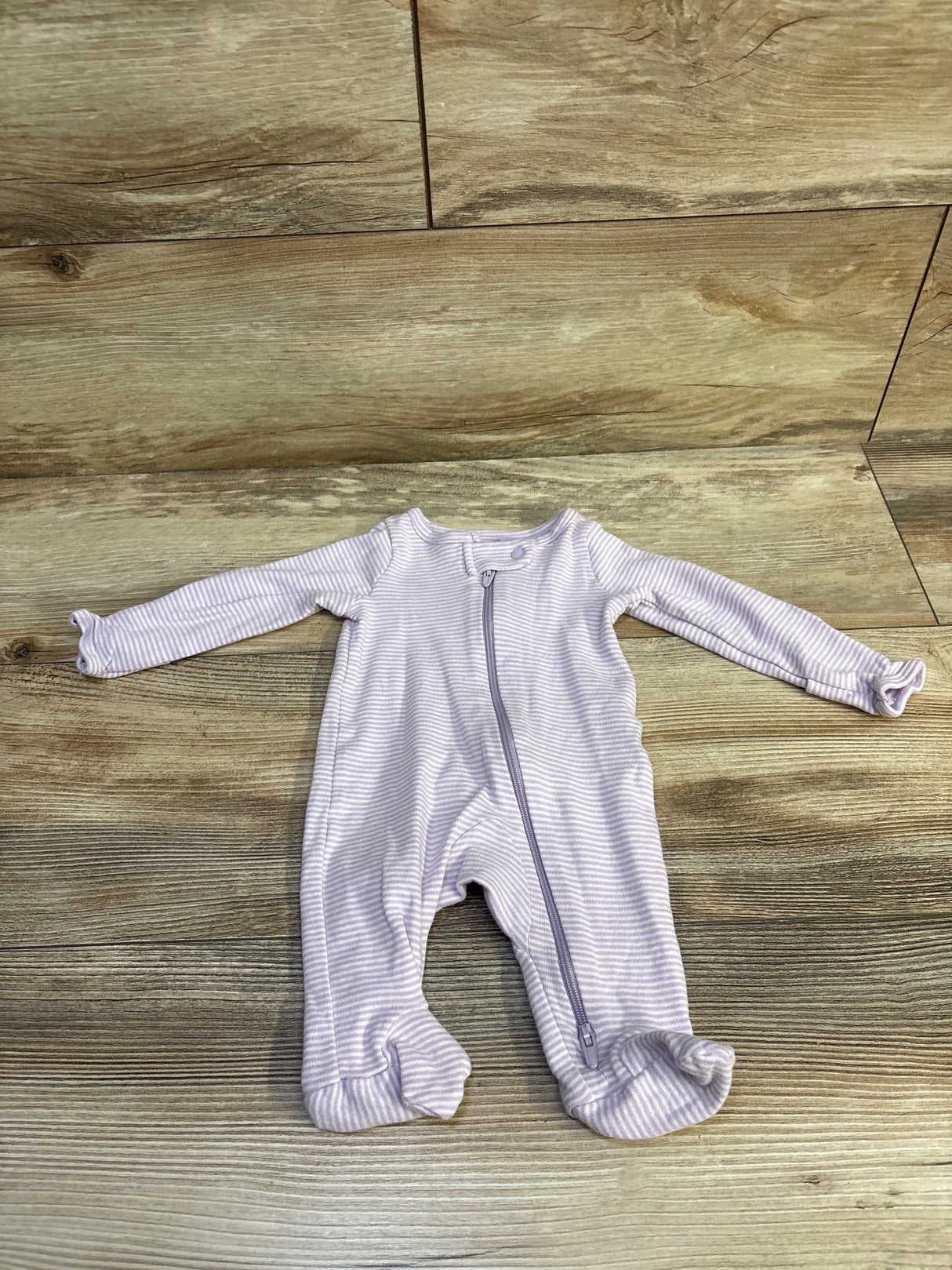 Just One You Striped Sleeper Purple sz Newborn